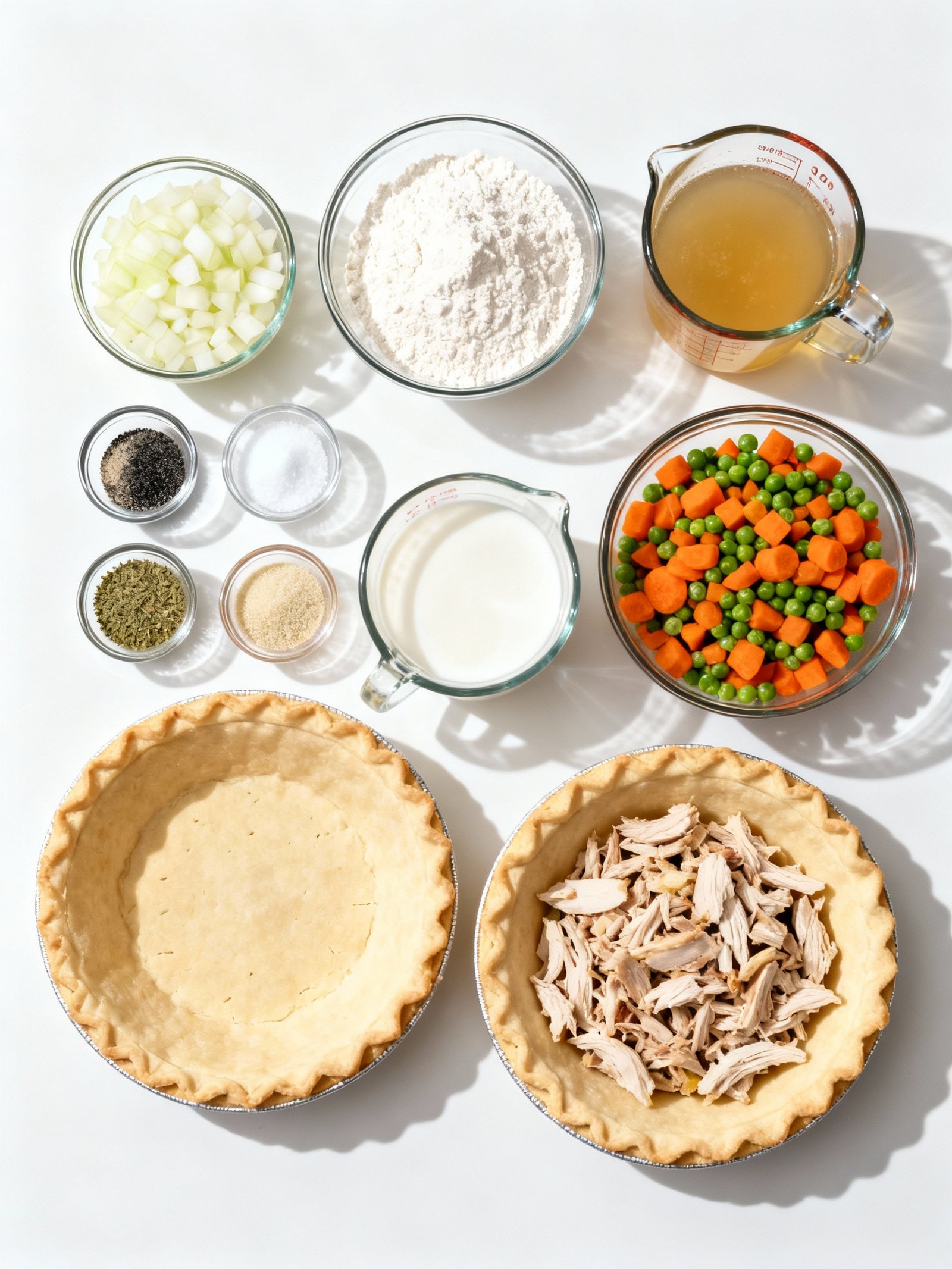 Turkey Pot Pie ingredients