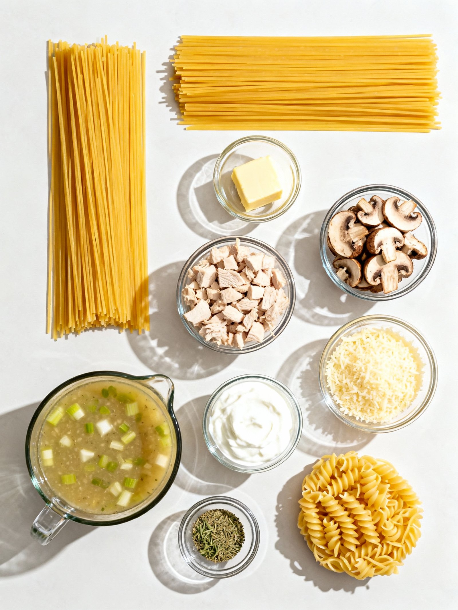 Turkey Tetrazzini ingredients