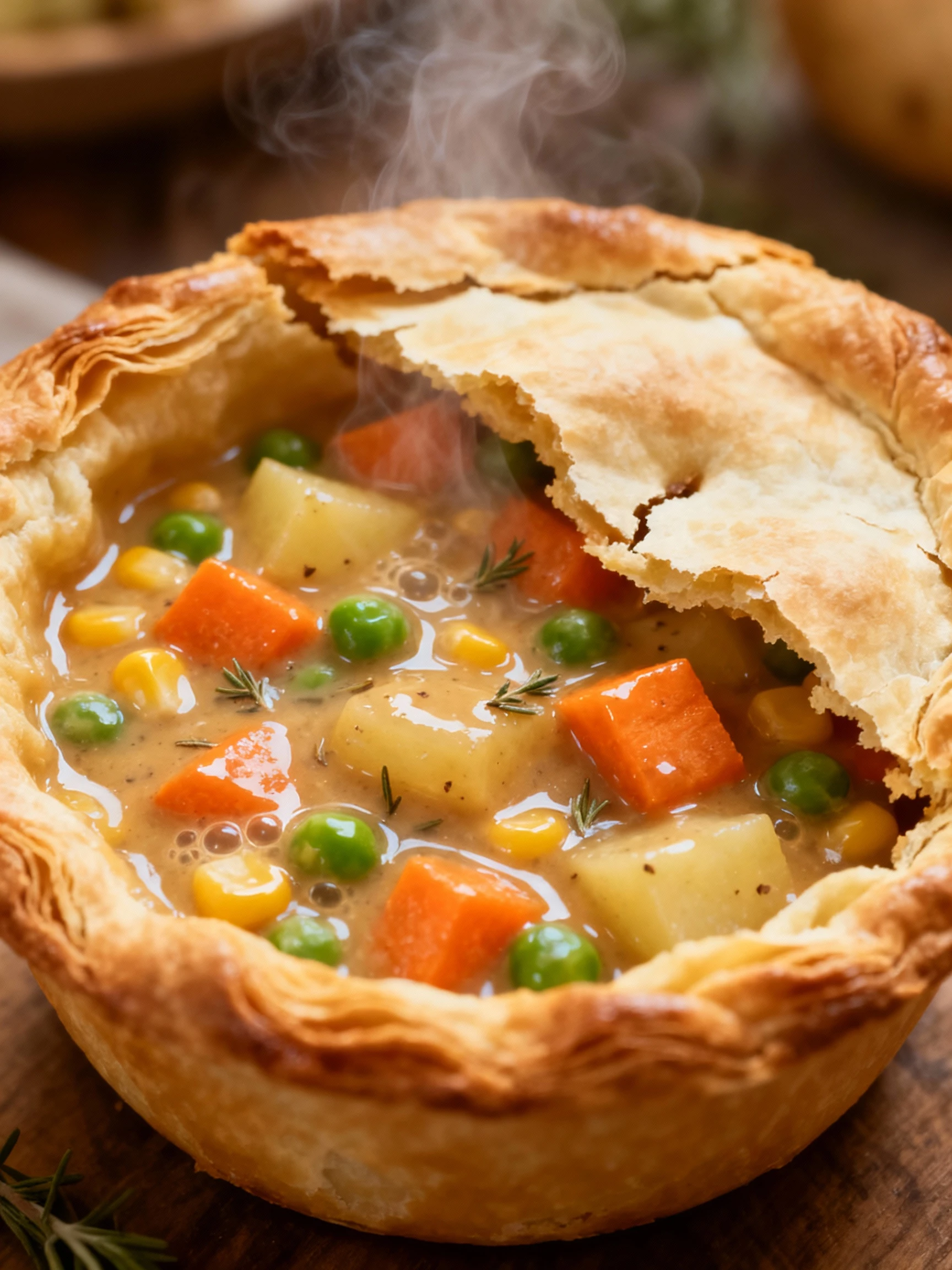 Vegetable Pot Pie finished