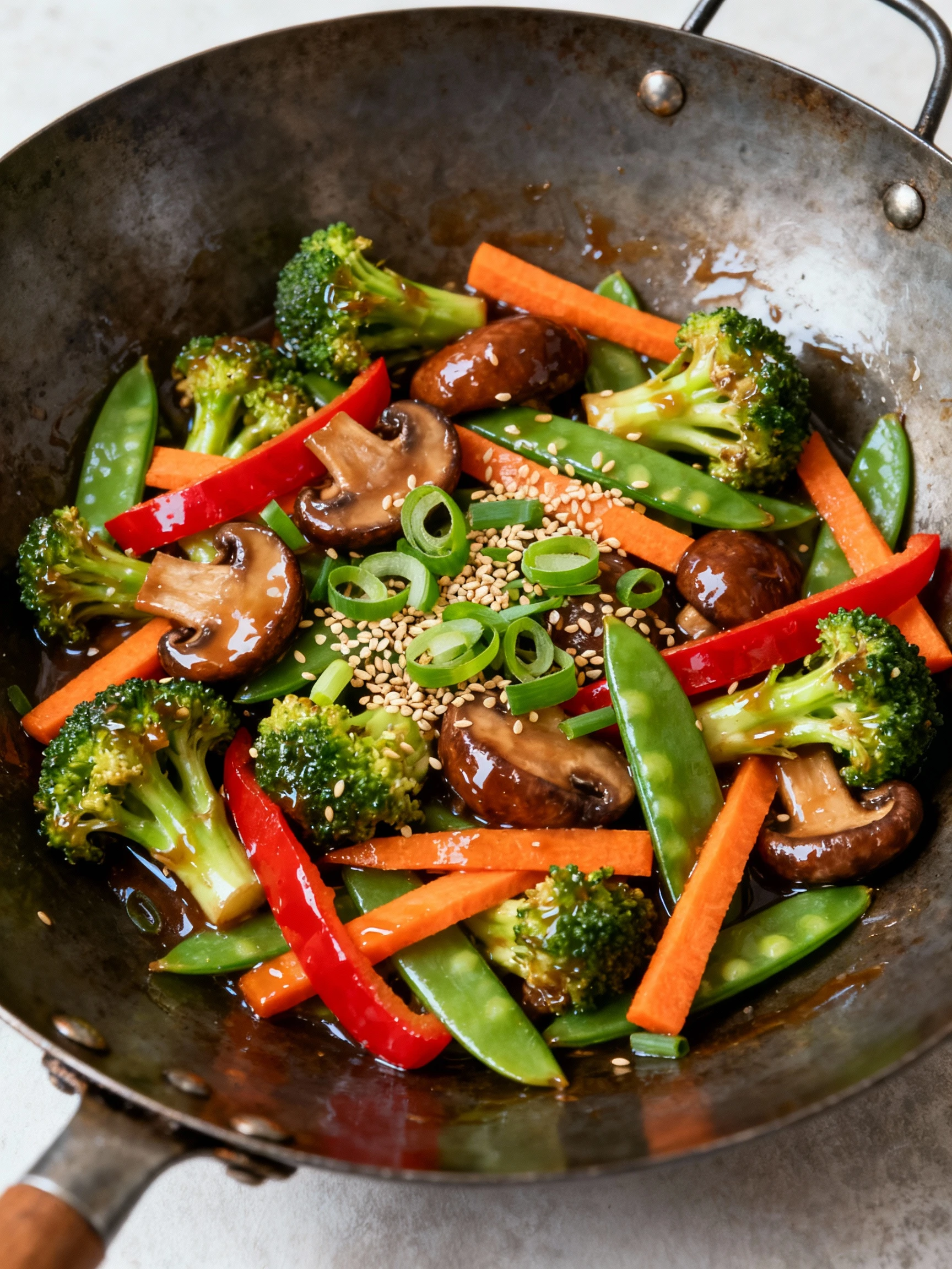 Vegetable Stir Fry finished