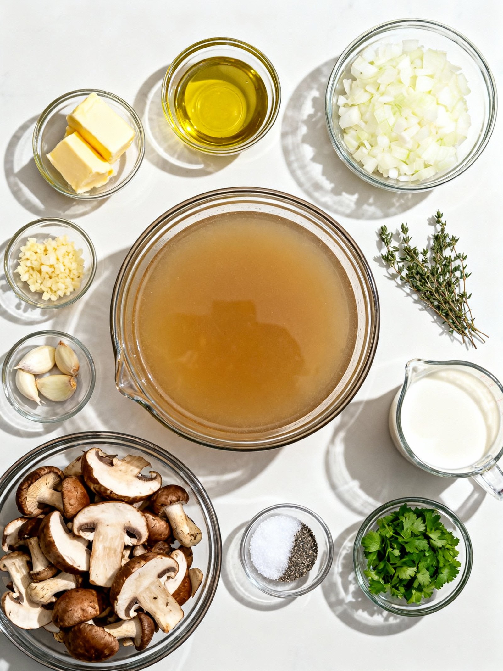 Wild Mushroom Soup ingredients