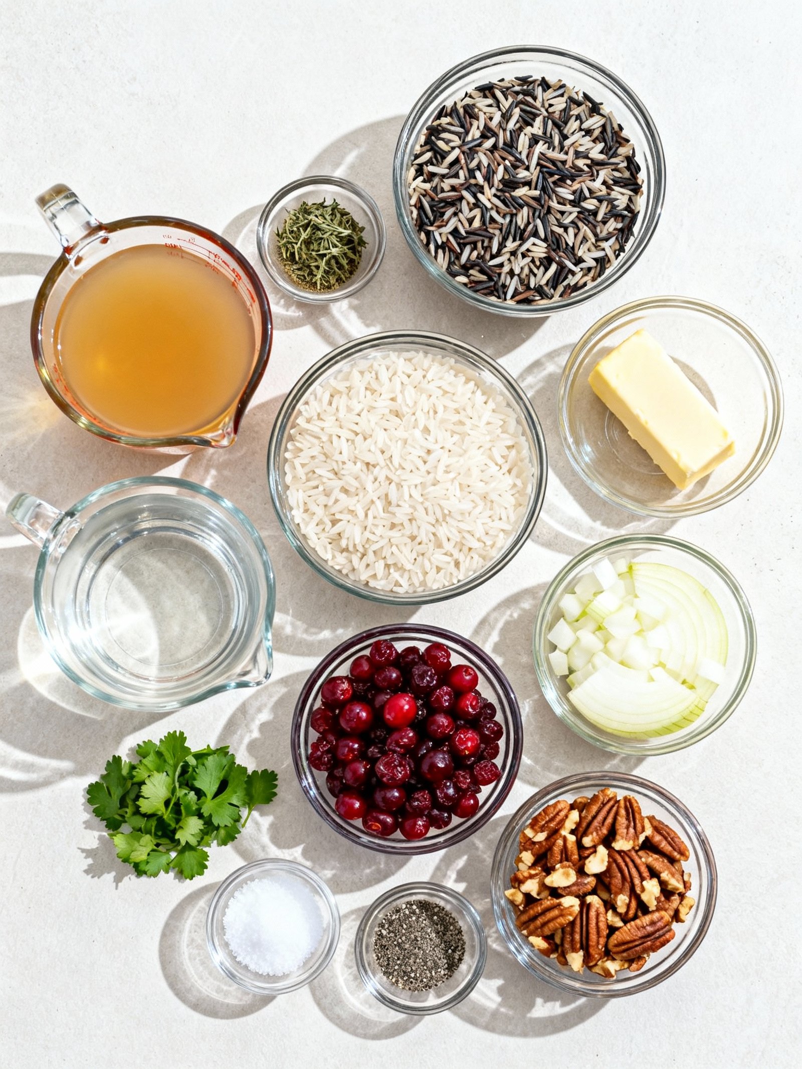 Wild Rice Pilaf with Cranberries ingredients