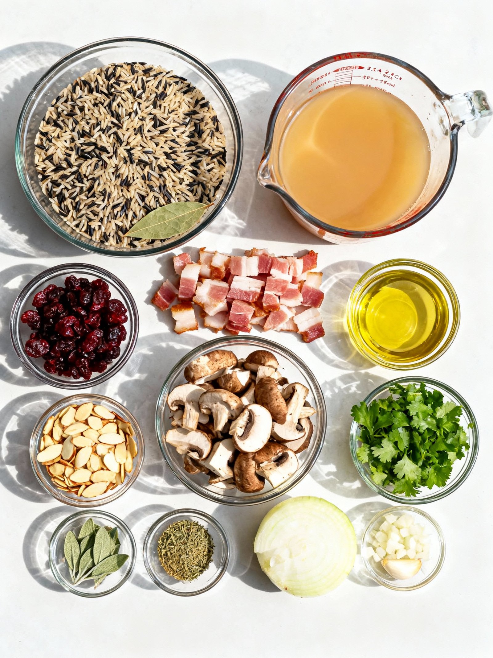 Wild Rice Stuffing ingredients