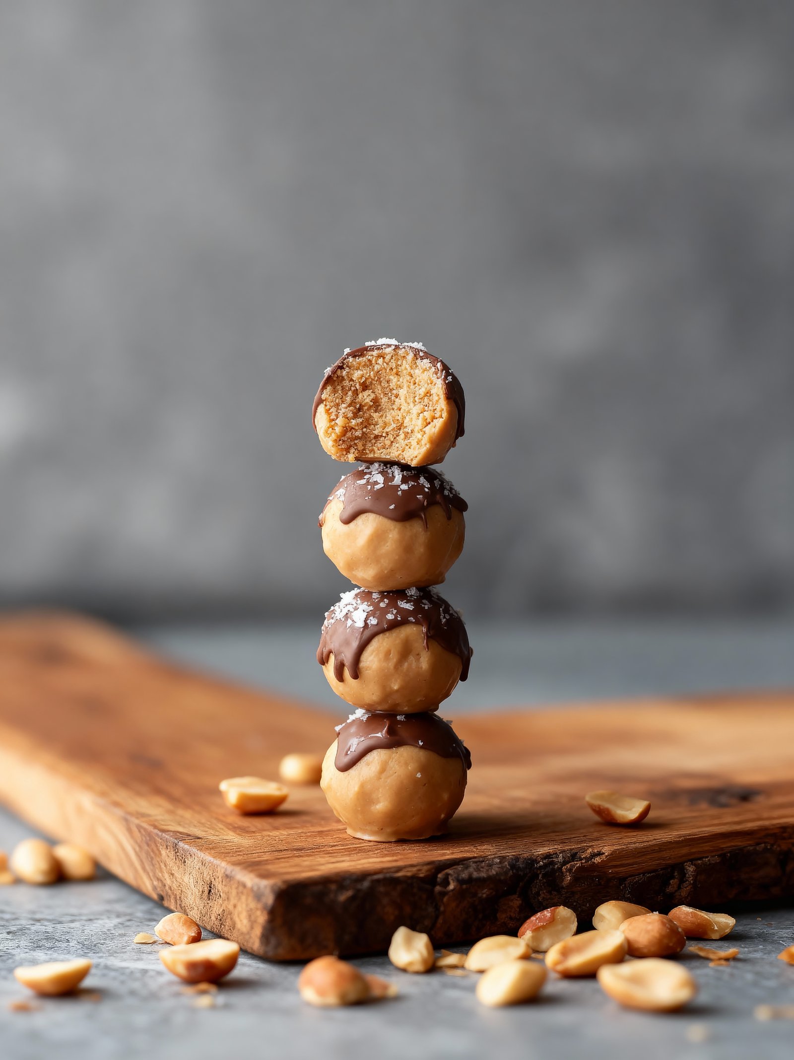 3 Ingredient Peanut Butter Balls finished