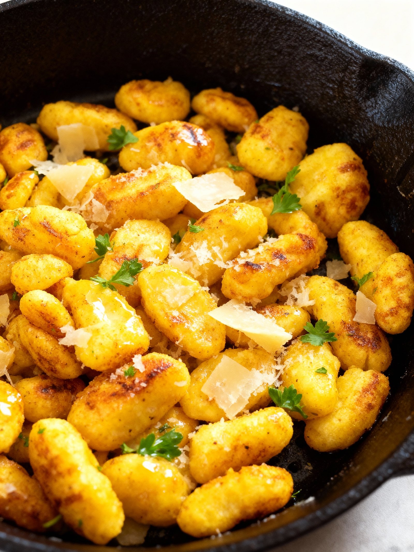 Air Fryer Gnocchi finished