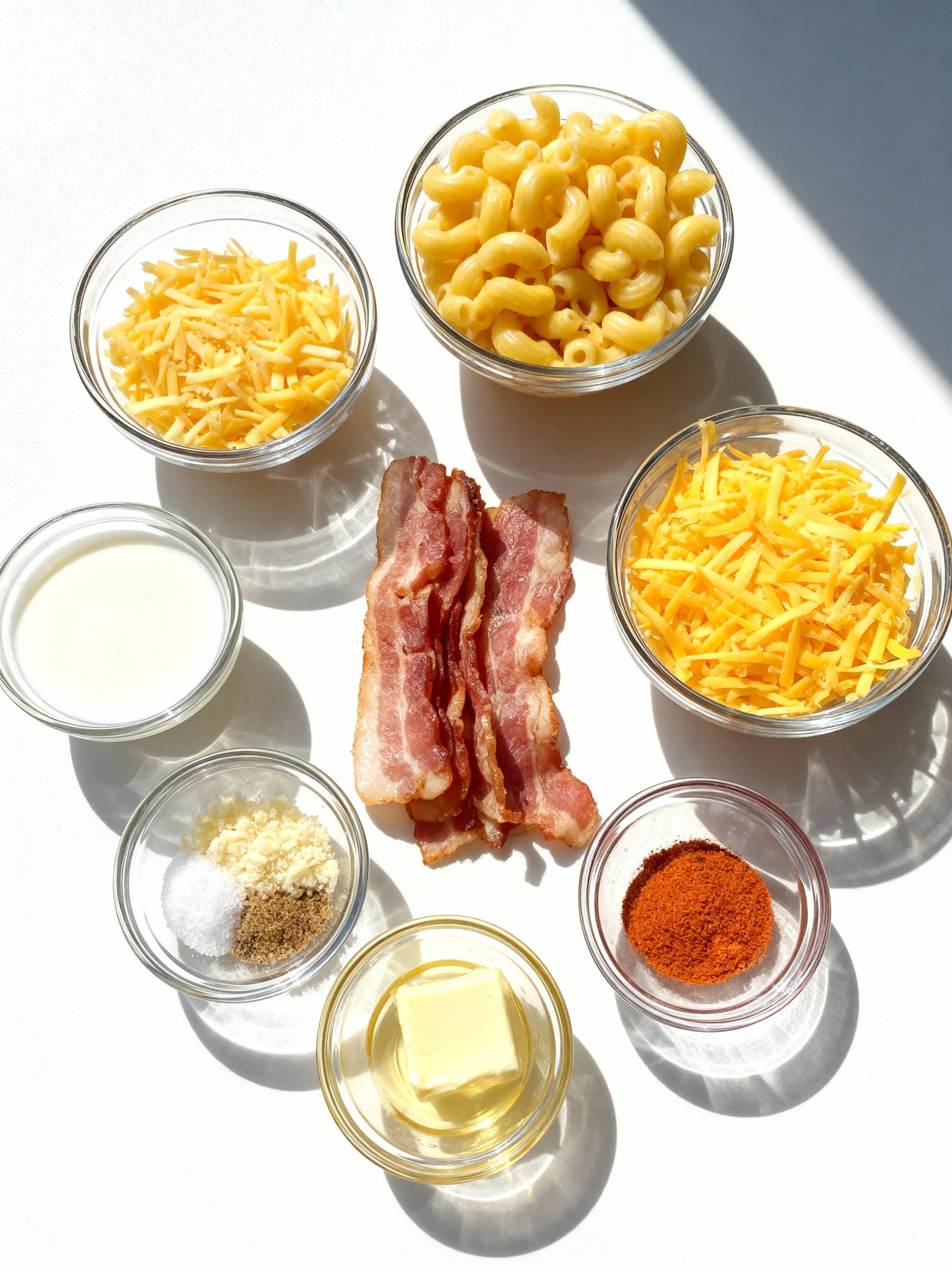 Bacon Wrapped Mac Cheese Bites ingredients