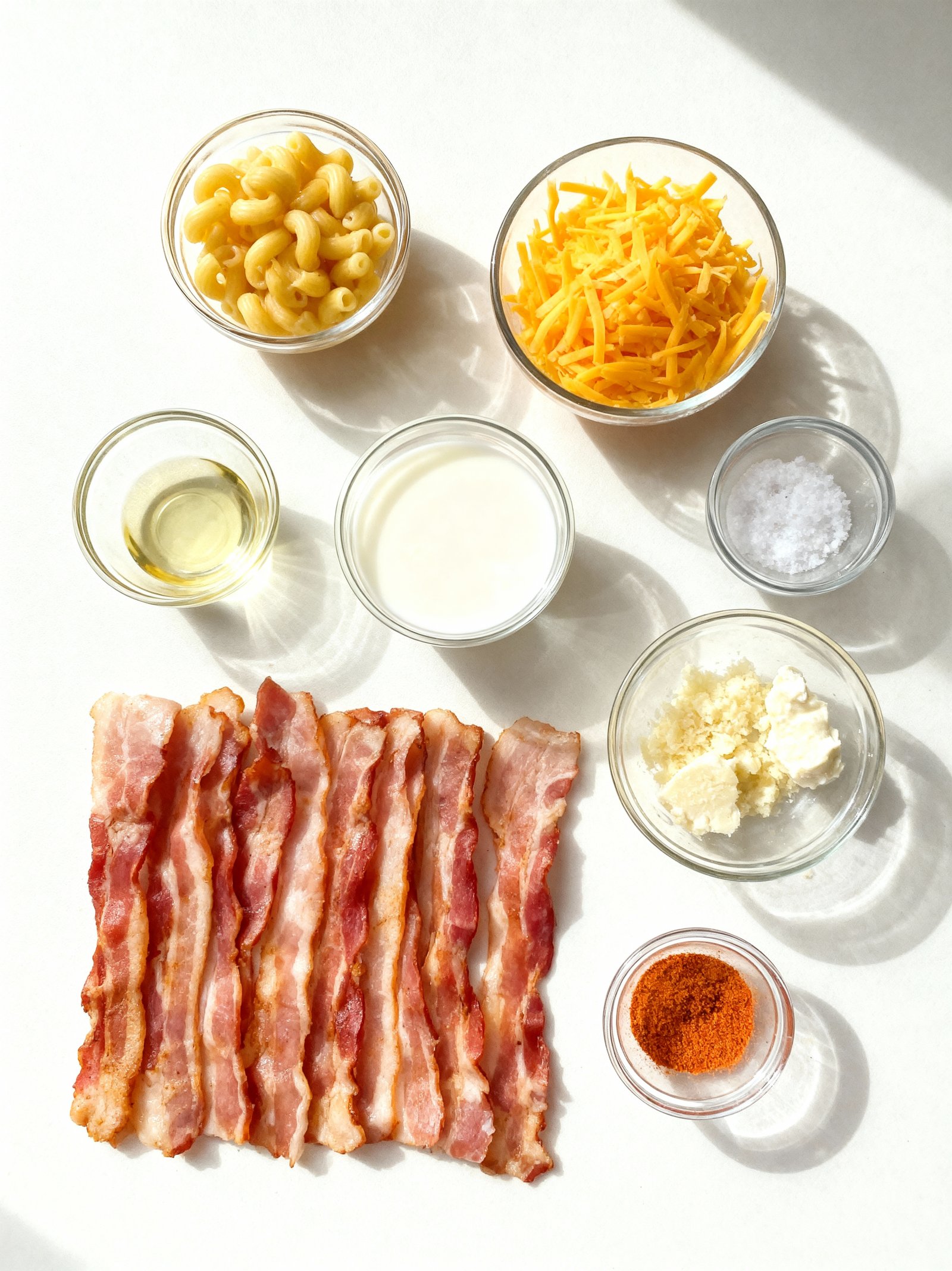 Bacon Wrapped Mac Cheese Bites ingredients