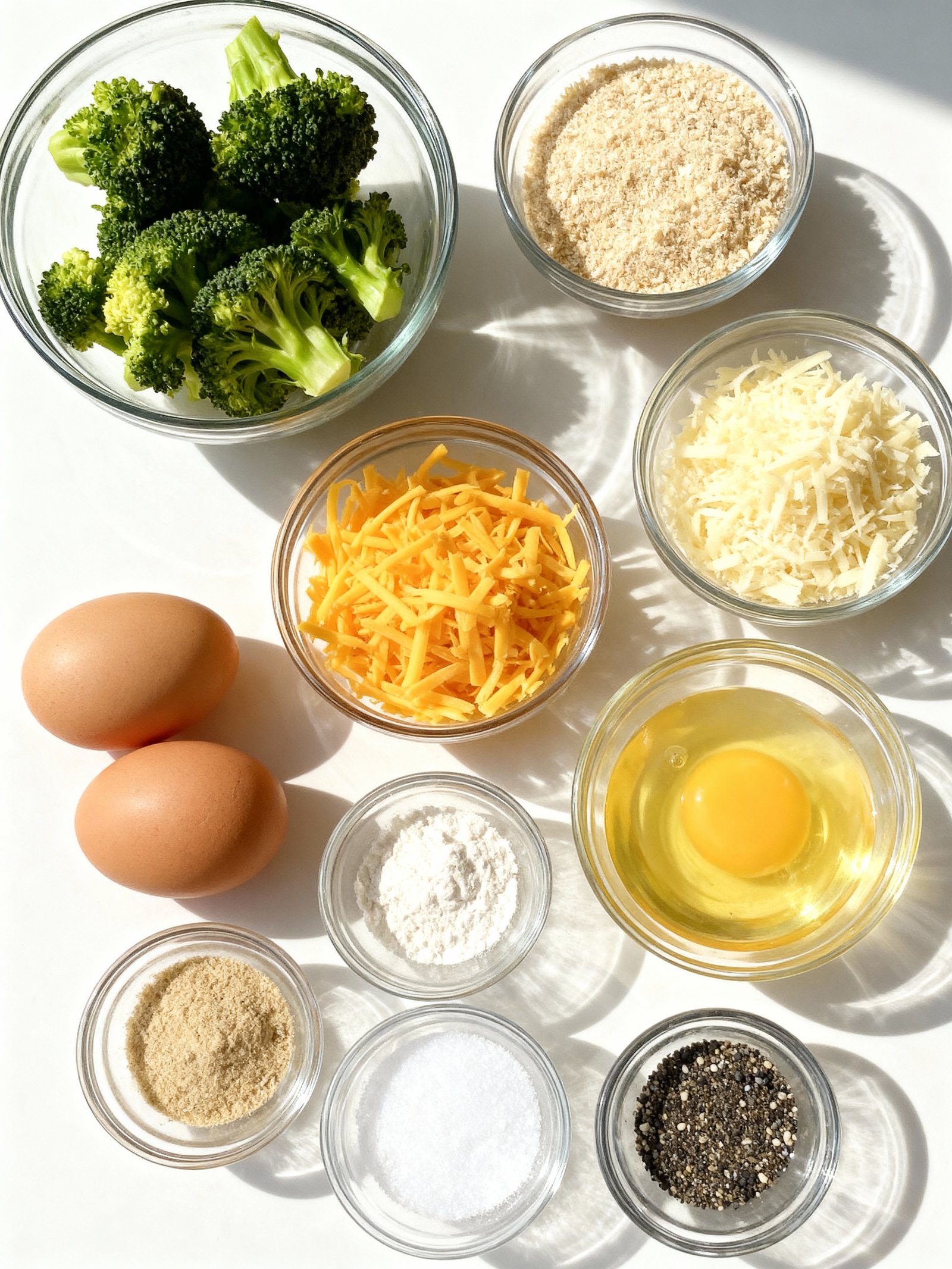 Baked Broccoli Cheese Balls ingredients