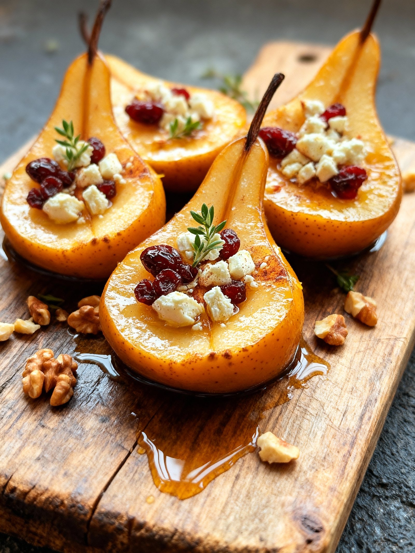 Baked Pears with Feta finished