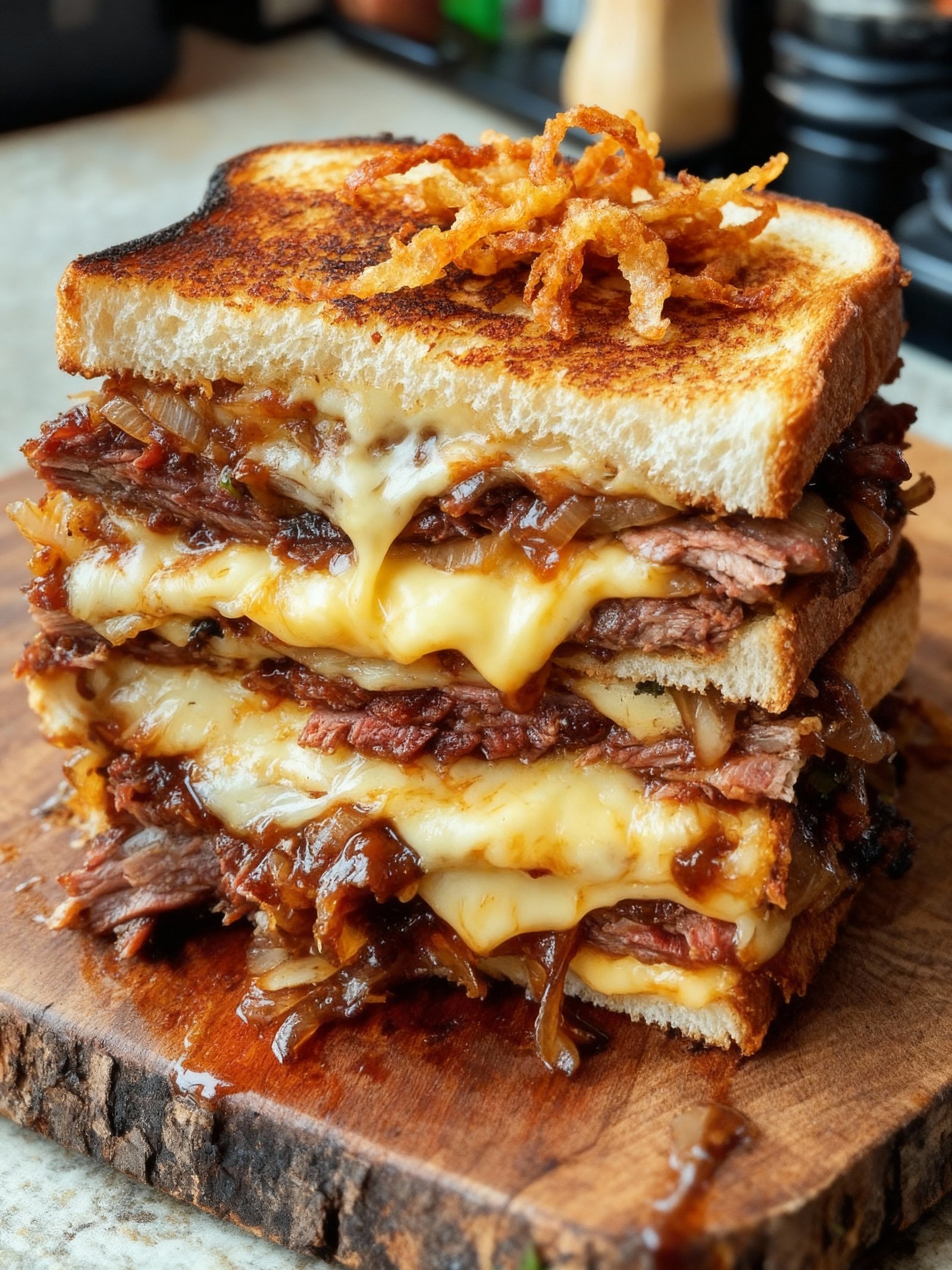 BBQ Brisket Melts finished