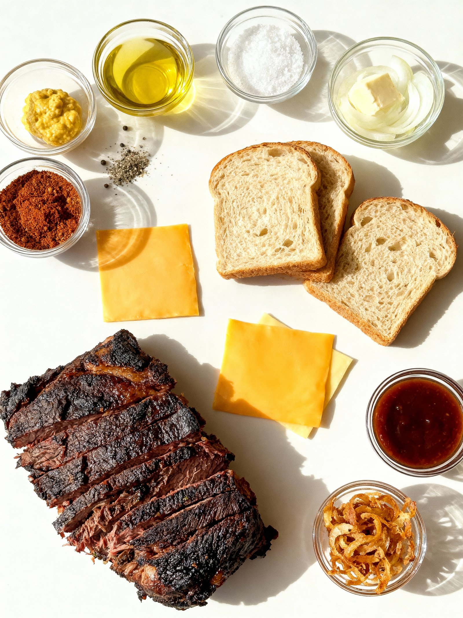 BBQ Brisket Melts ingredients