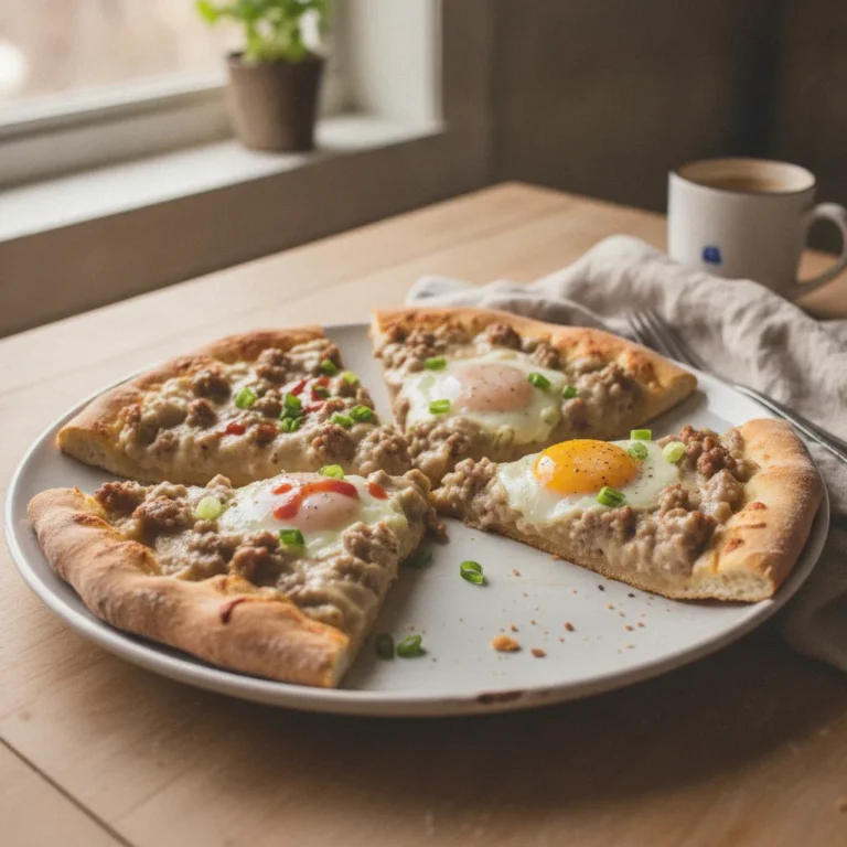 Breakfast Sausage Gravy Pizza Recipe