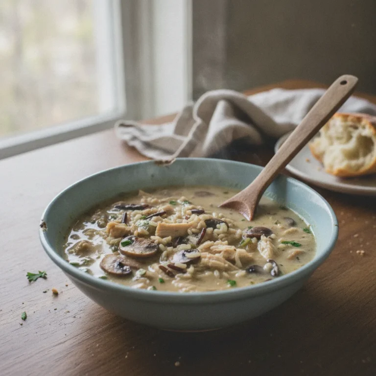 Creamy Chicken Mushroom Wild Rice Soup Recipe