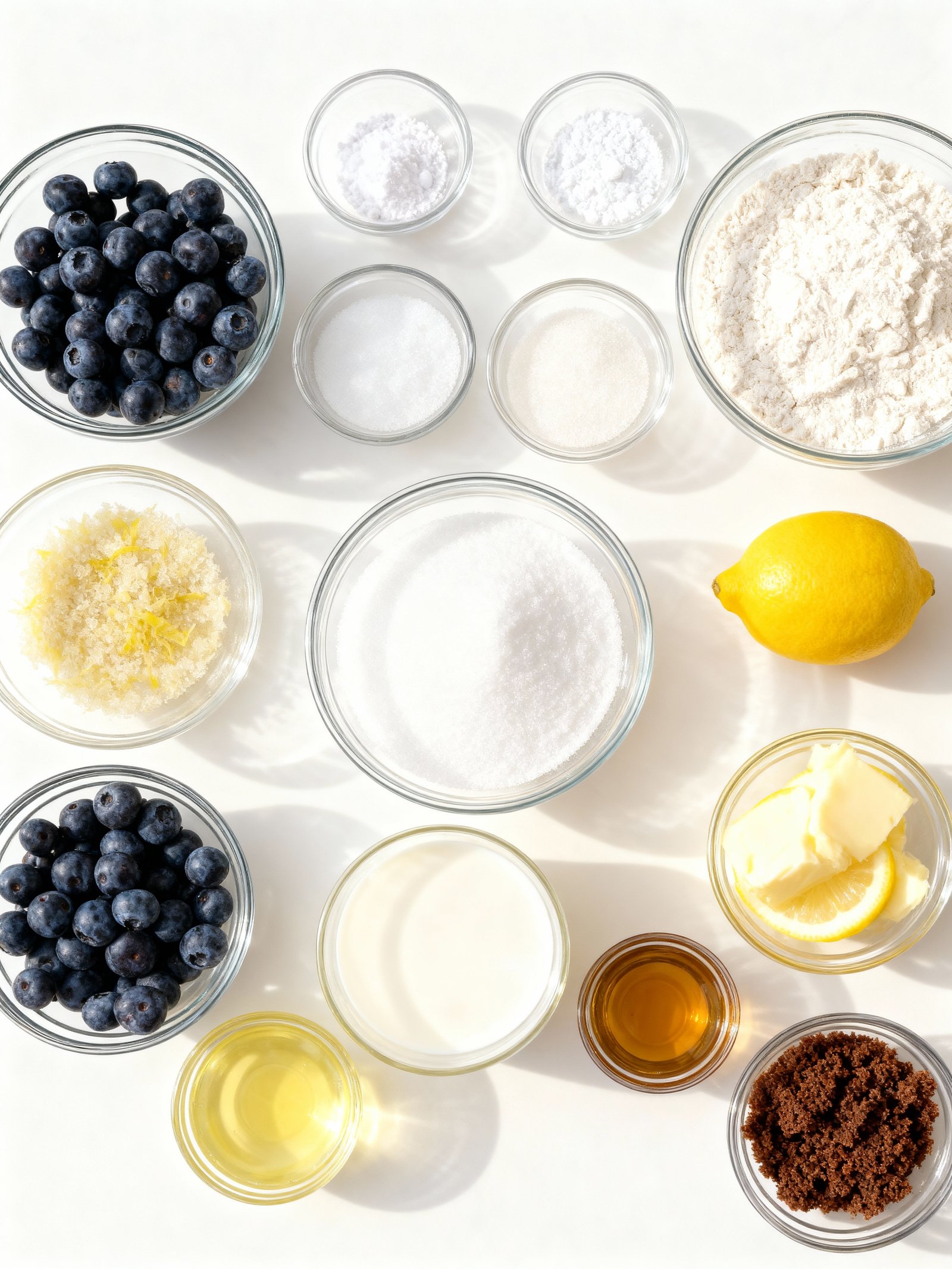 Blueberry Lemon Muffins ingredients
