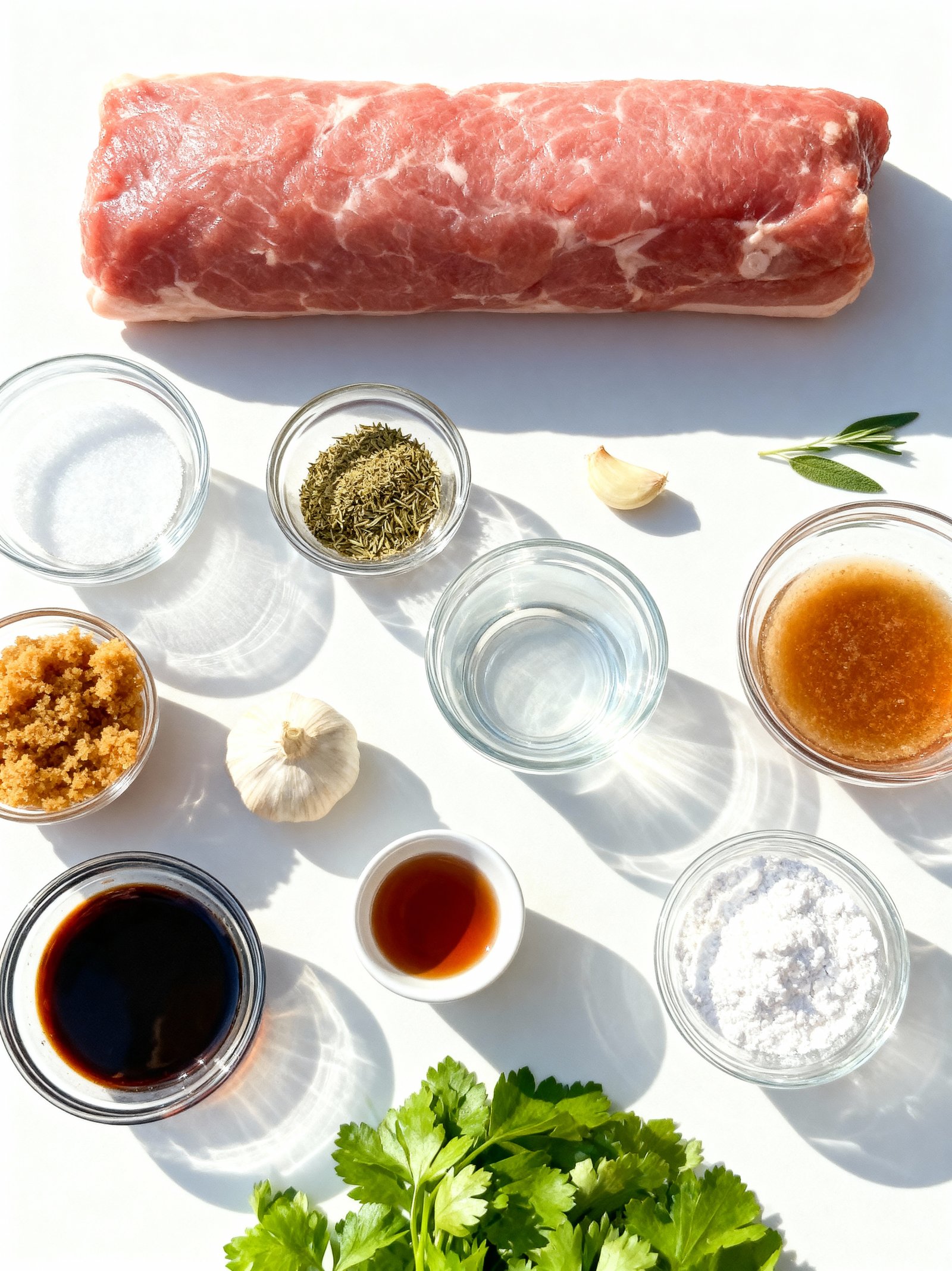 Brown Sugar Balsamic Pork Tenderloin ingredients