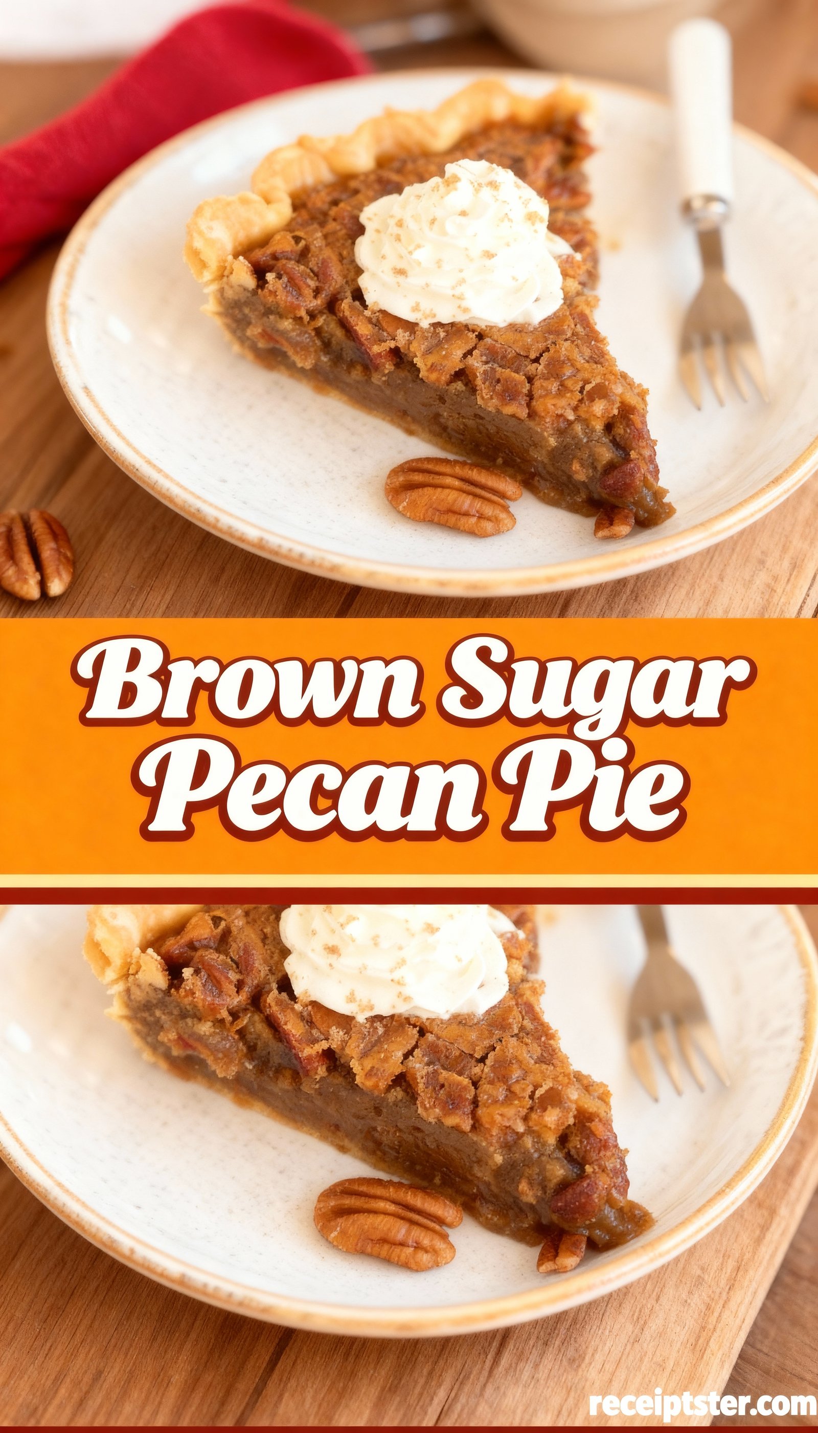 Brown Sugar Pecan Pie finished