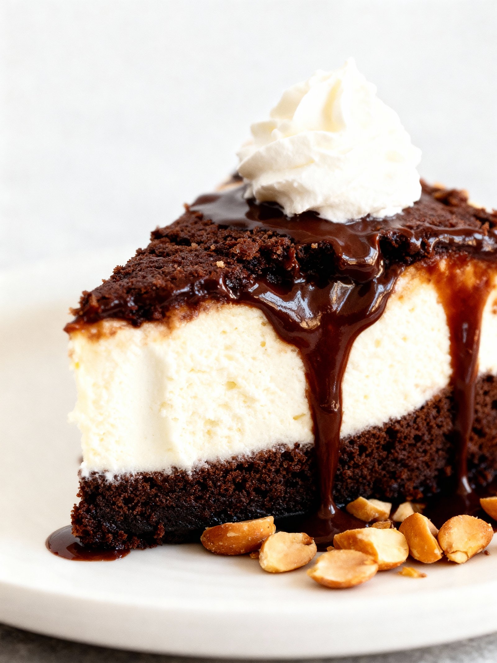 Brownie Sundae Cheesecake finished