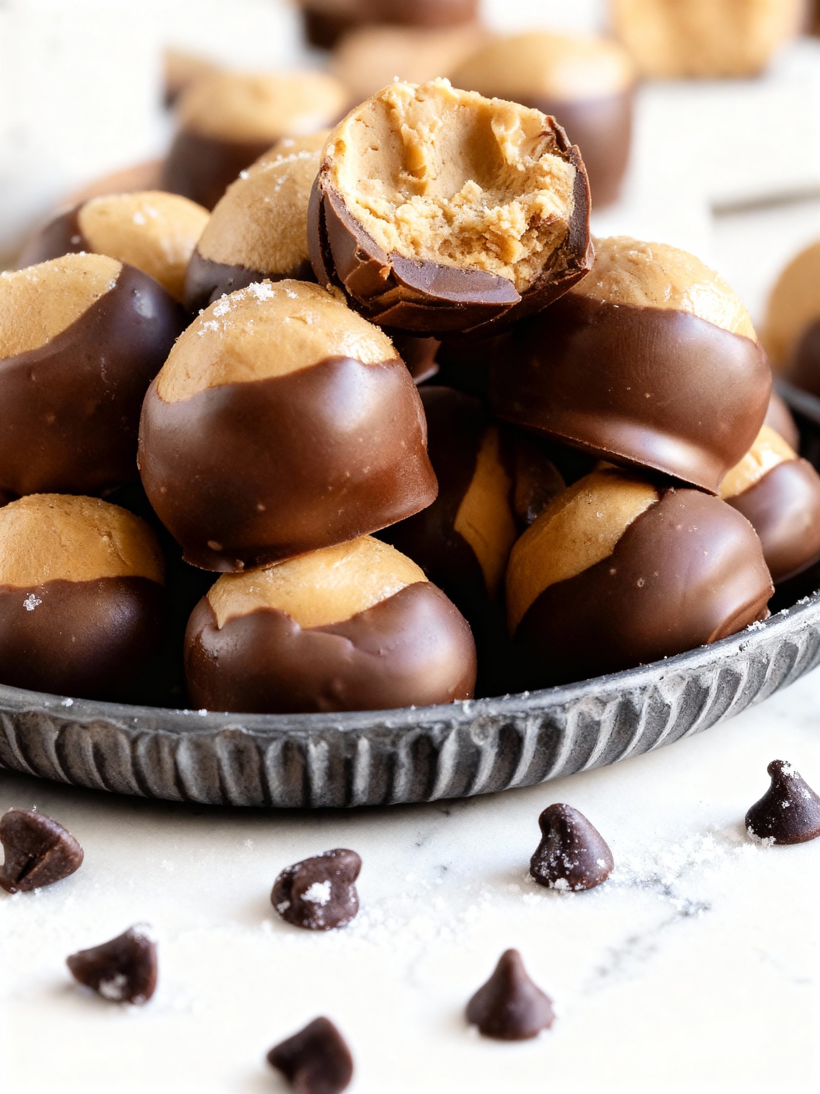 Buckeyes No Bake Candy finished