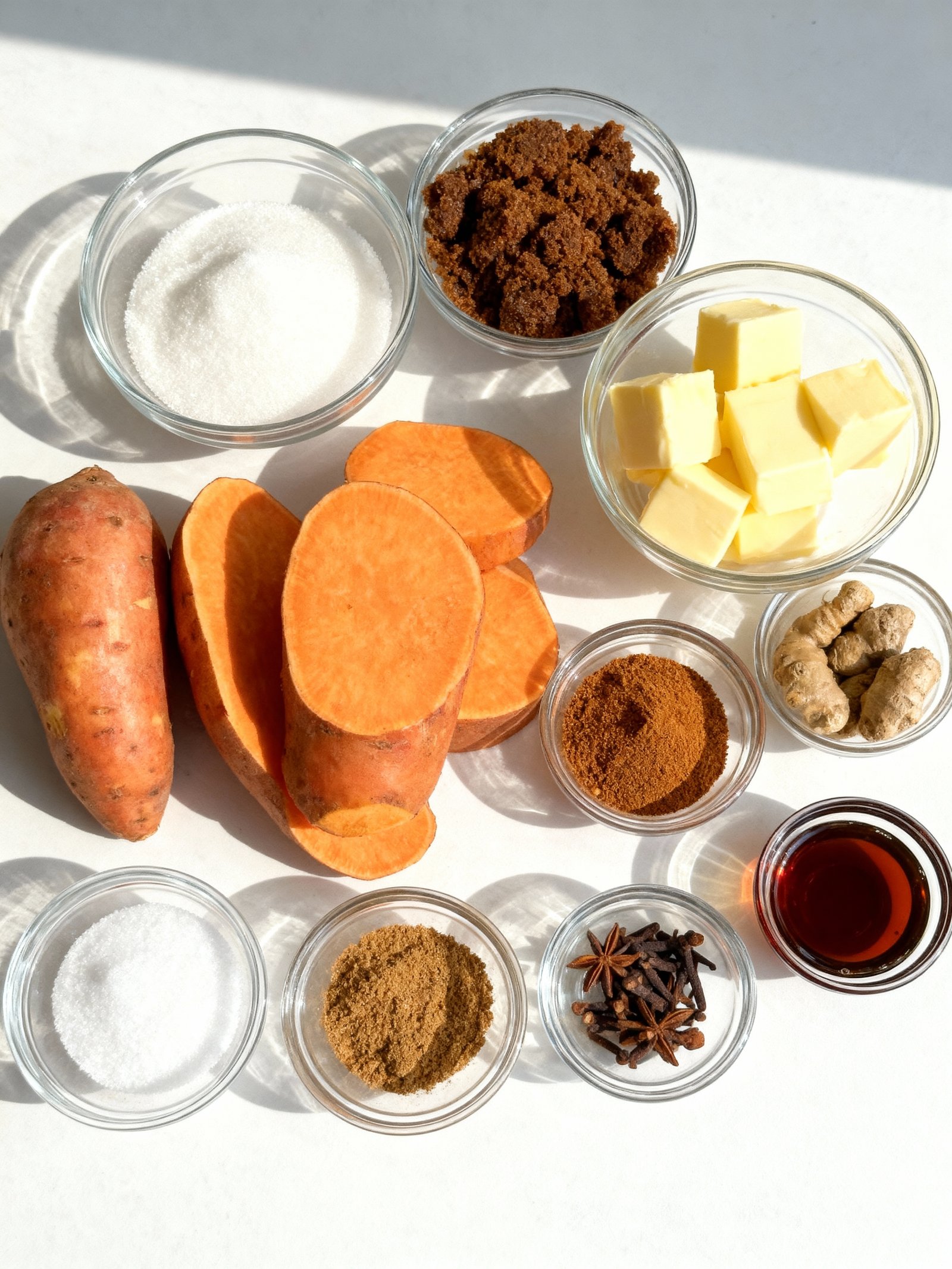 Candied Yams ingredients