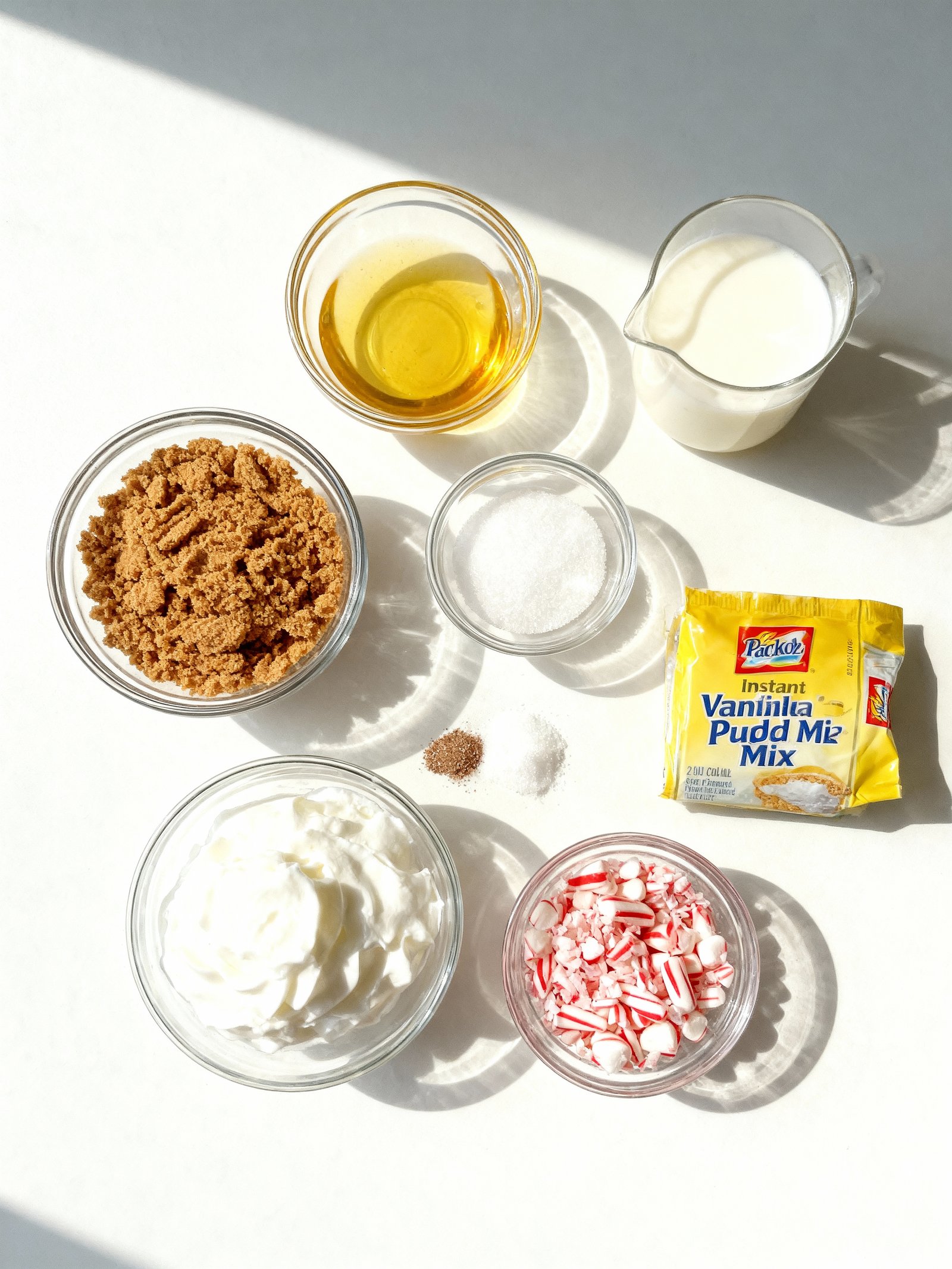 Candy Cane Pie ingredients