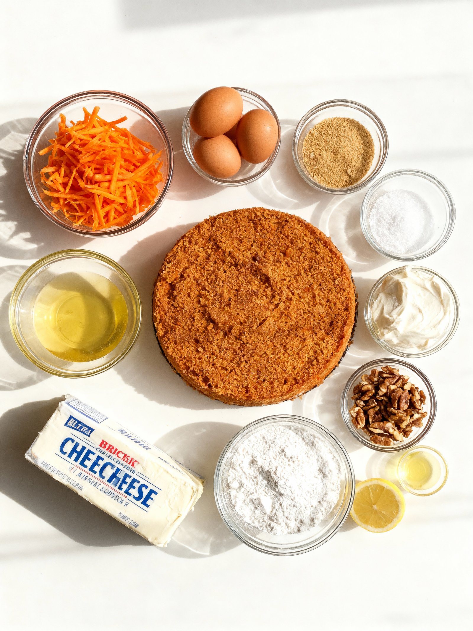 Carrot Cake with Cream Cheese Frosting ingredients