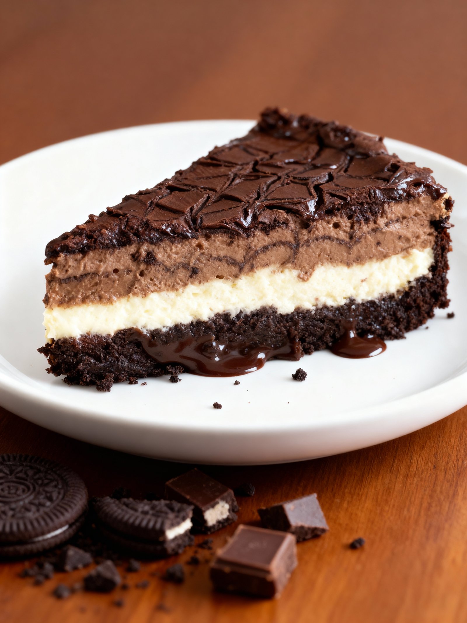 Chocolate Bliss Cheesecake finished