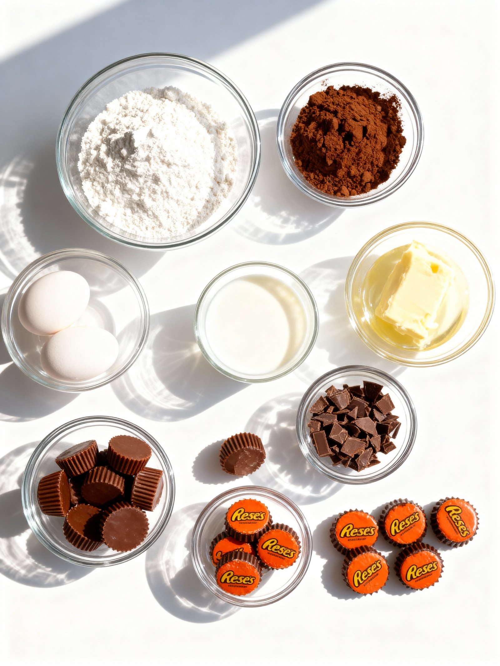 Chocolate Peanut Butter Cake ingredients