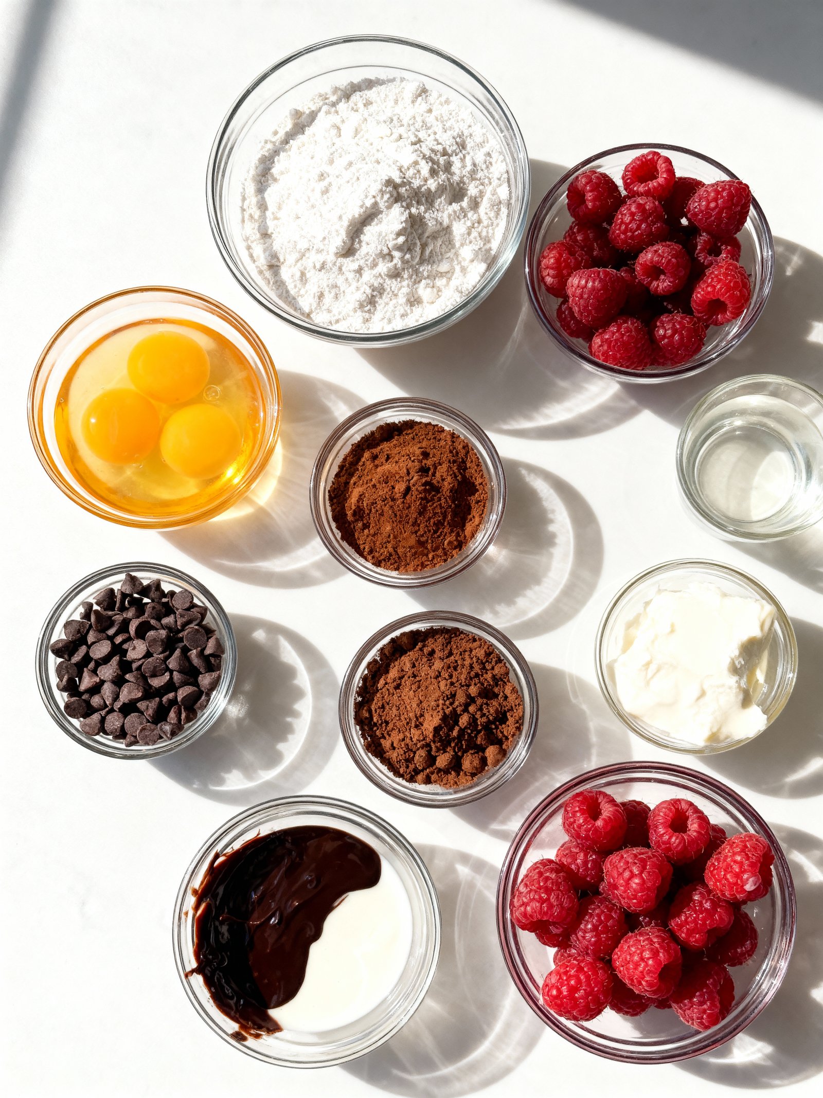 Chocolate Raspberry Swiss Roll ingredients