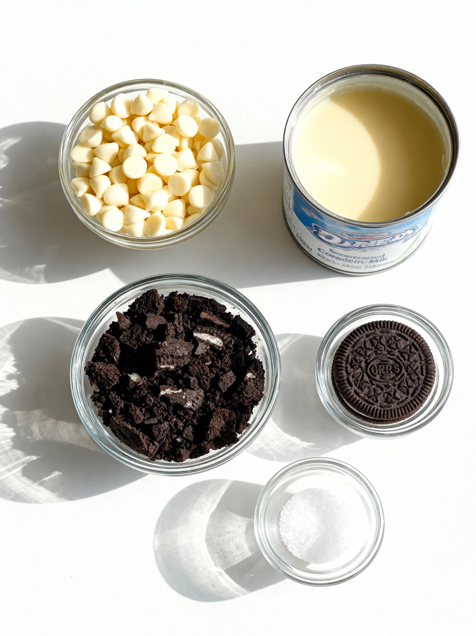 Christmas Mint Oreo Fudge ingredients