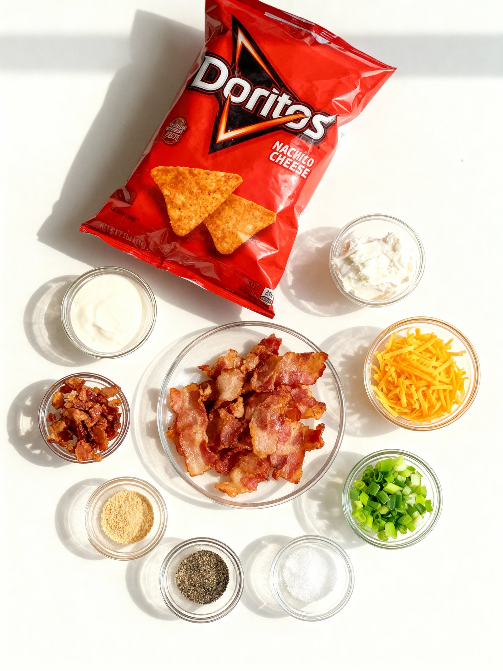 Cream Cheese & Bacon Stuffed Doritos ingredients