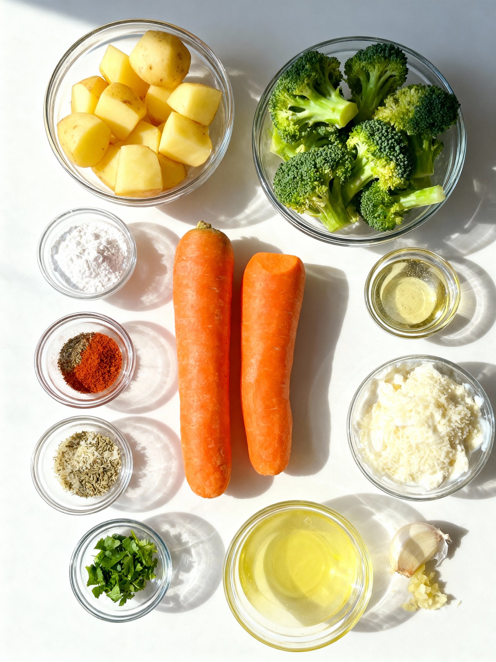 Crispy Carrot Potato Balls ingredients