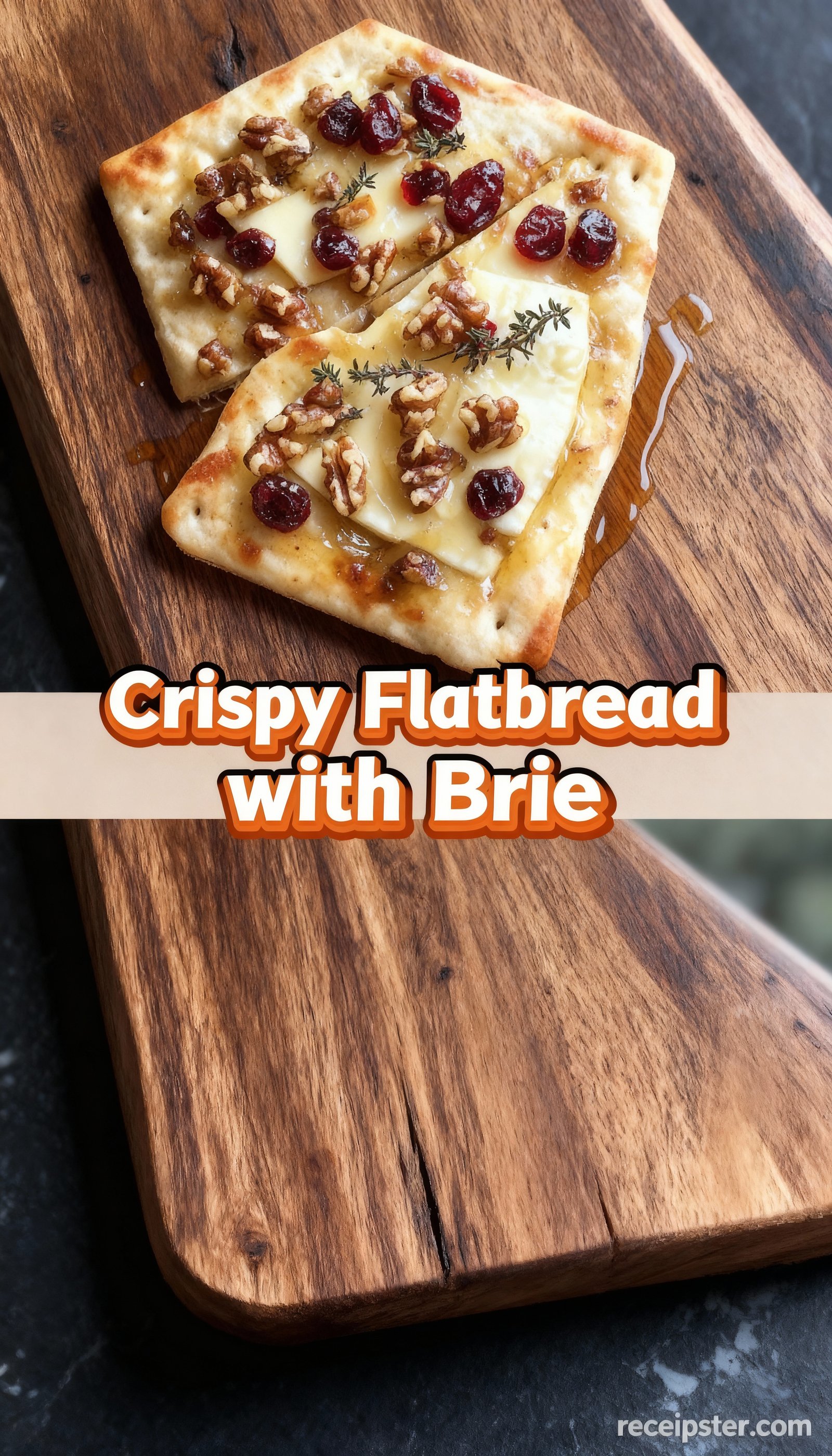 Crispy Flatbread with Brie finished