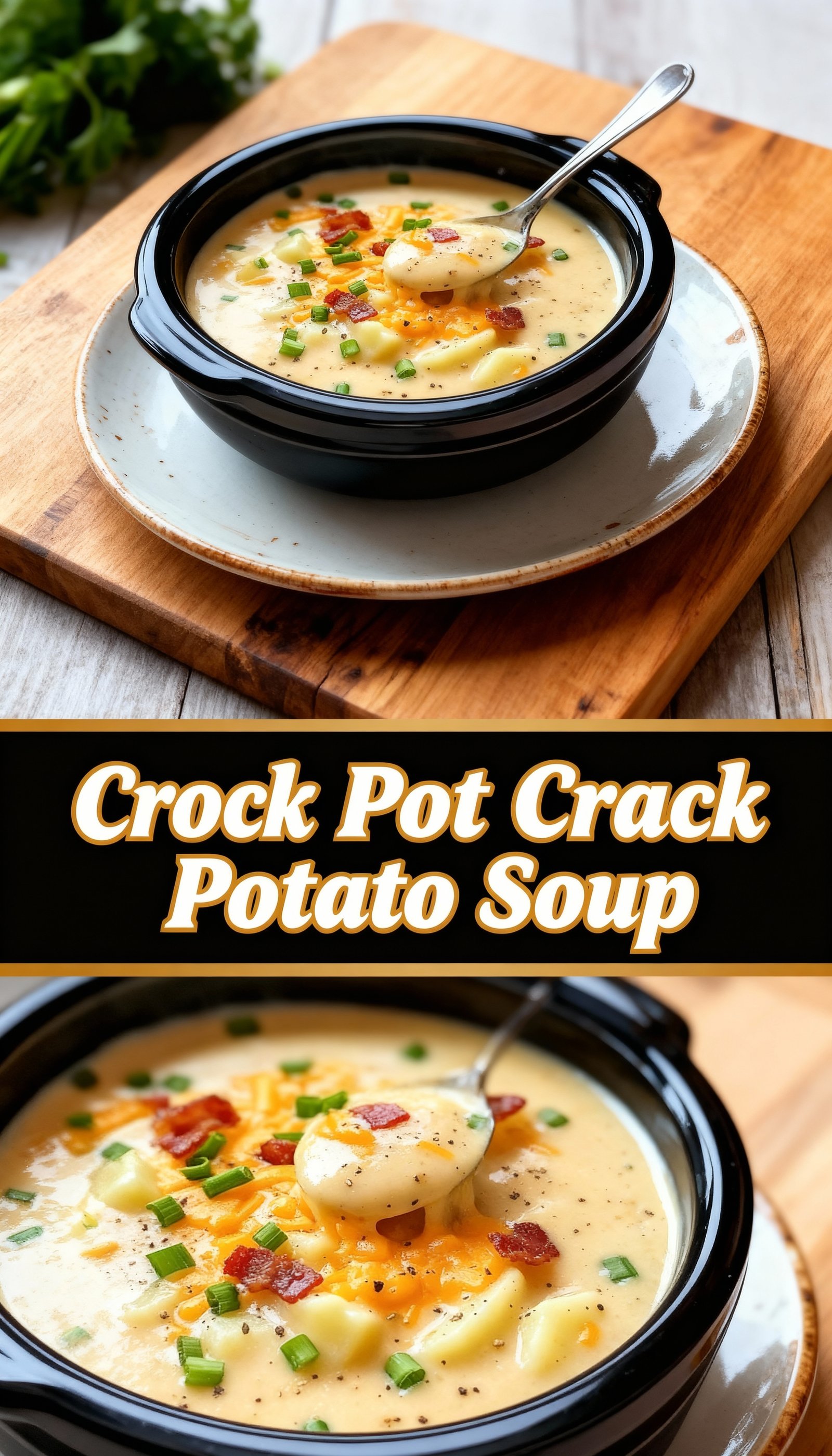 Crock Pot Crack Potato Soup finished