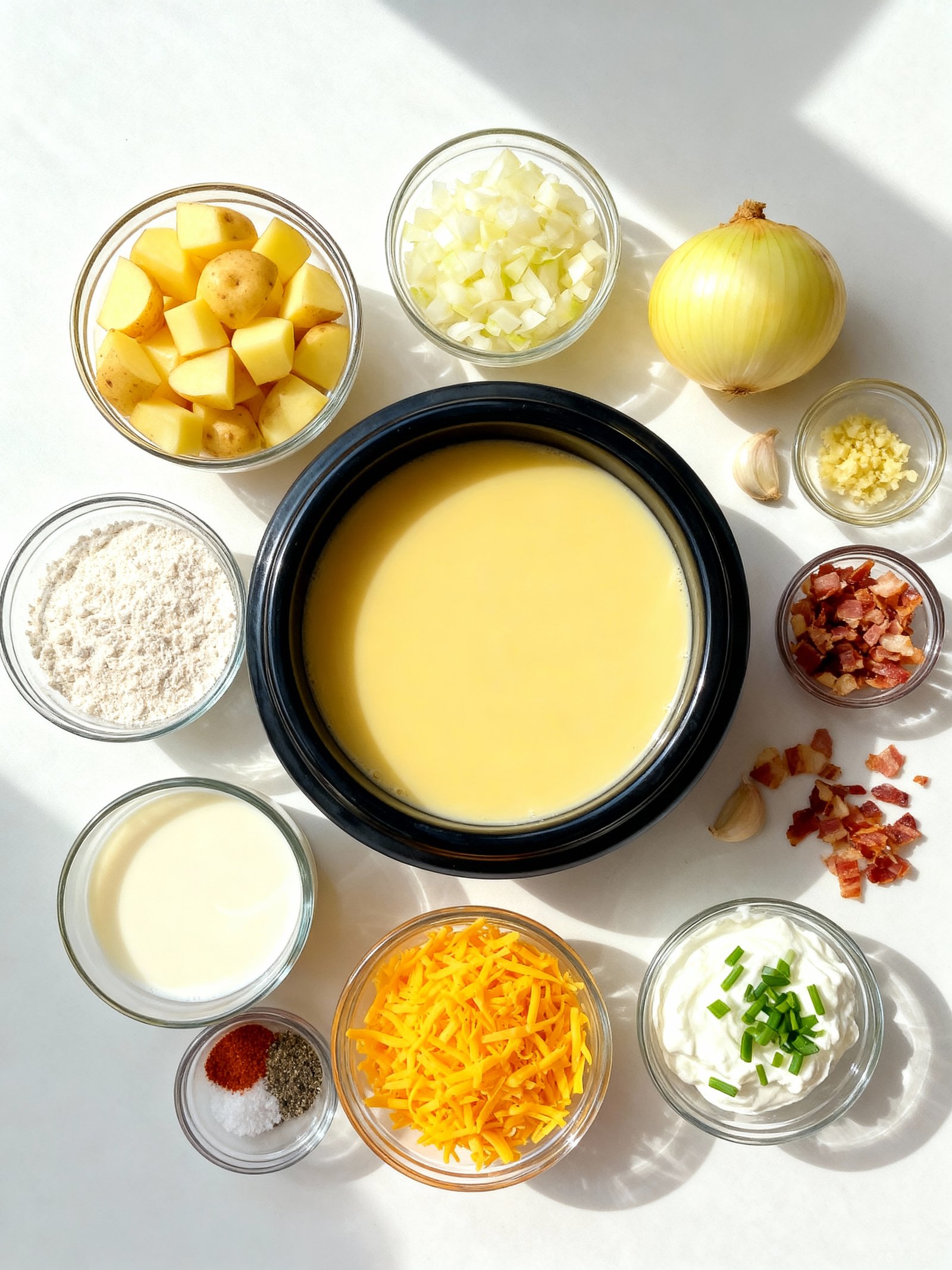 Crock Pot Crack Potato Soup ingredients