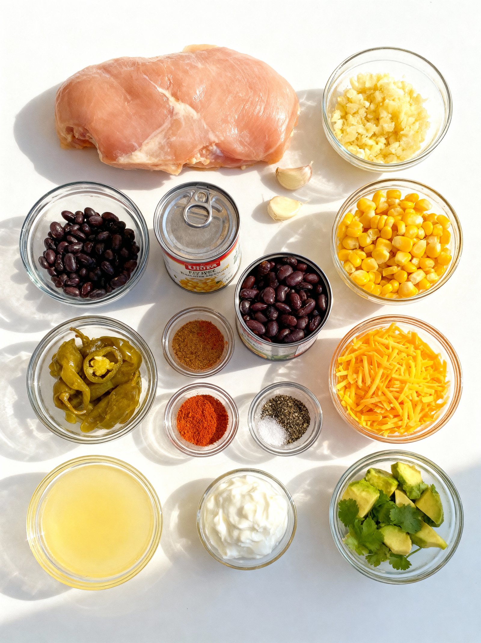 Crockpot Chicken Corn Chowder ingredients