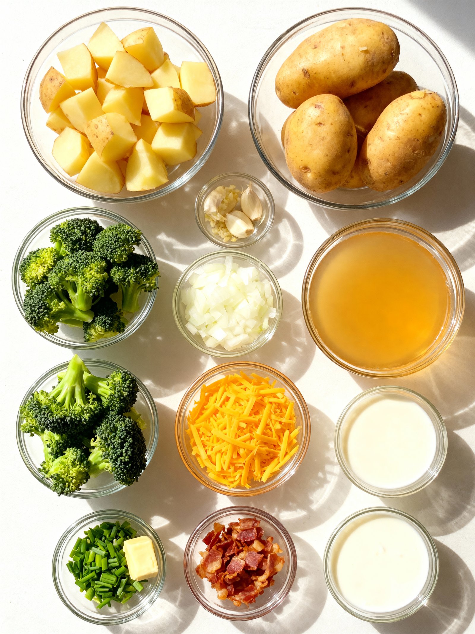 Crockpot Potato Broccoli Soup ingredients