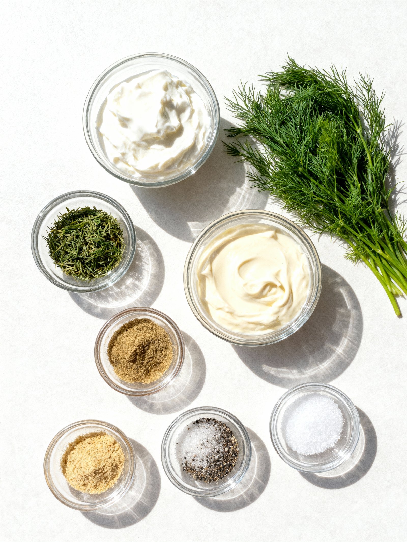 Dill Dip ingredients