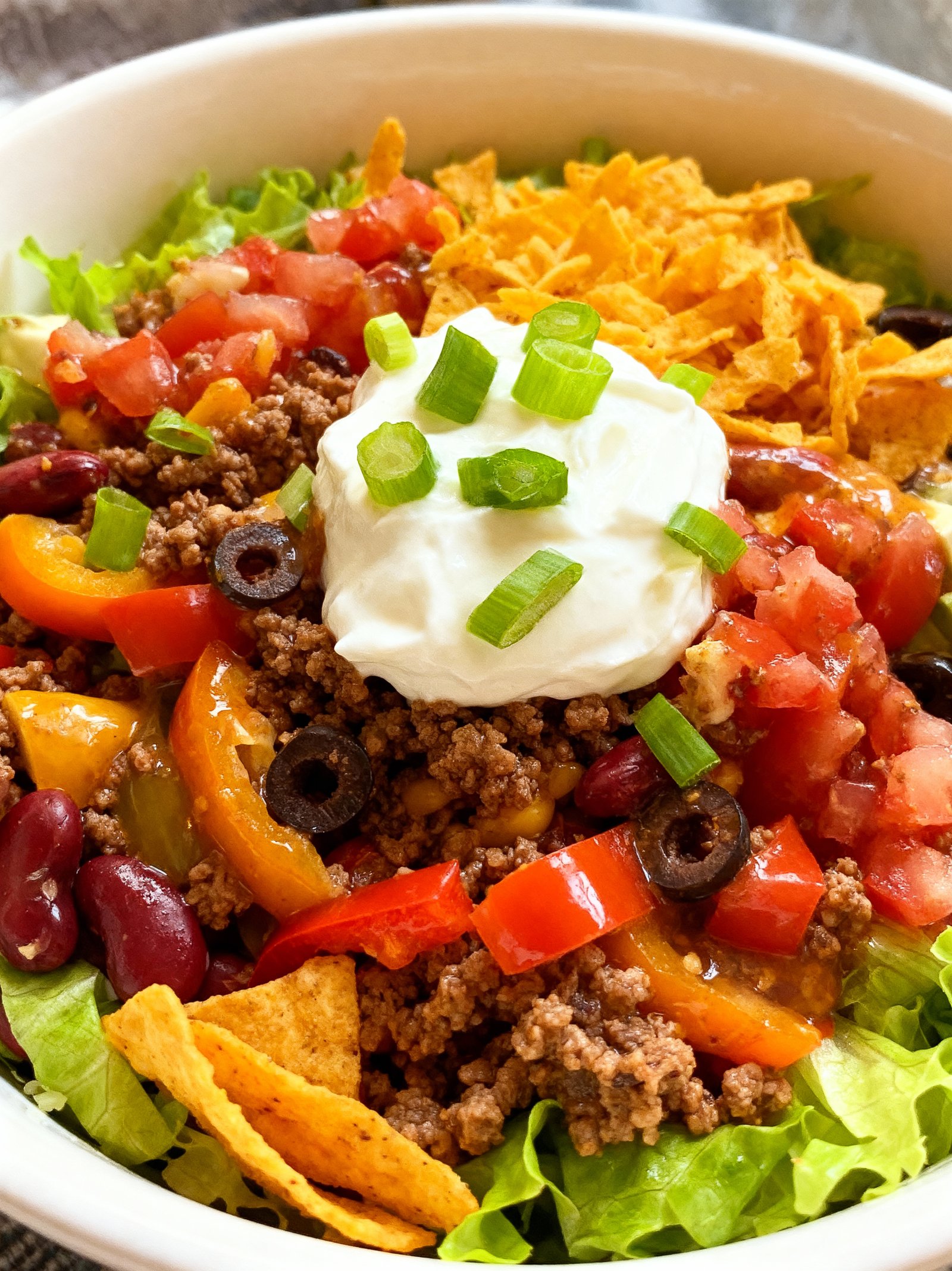 Dorito Taco Salad finished