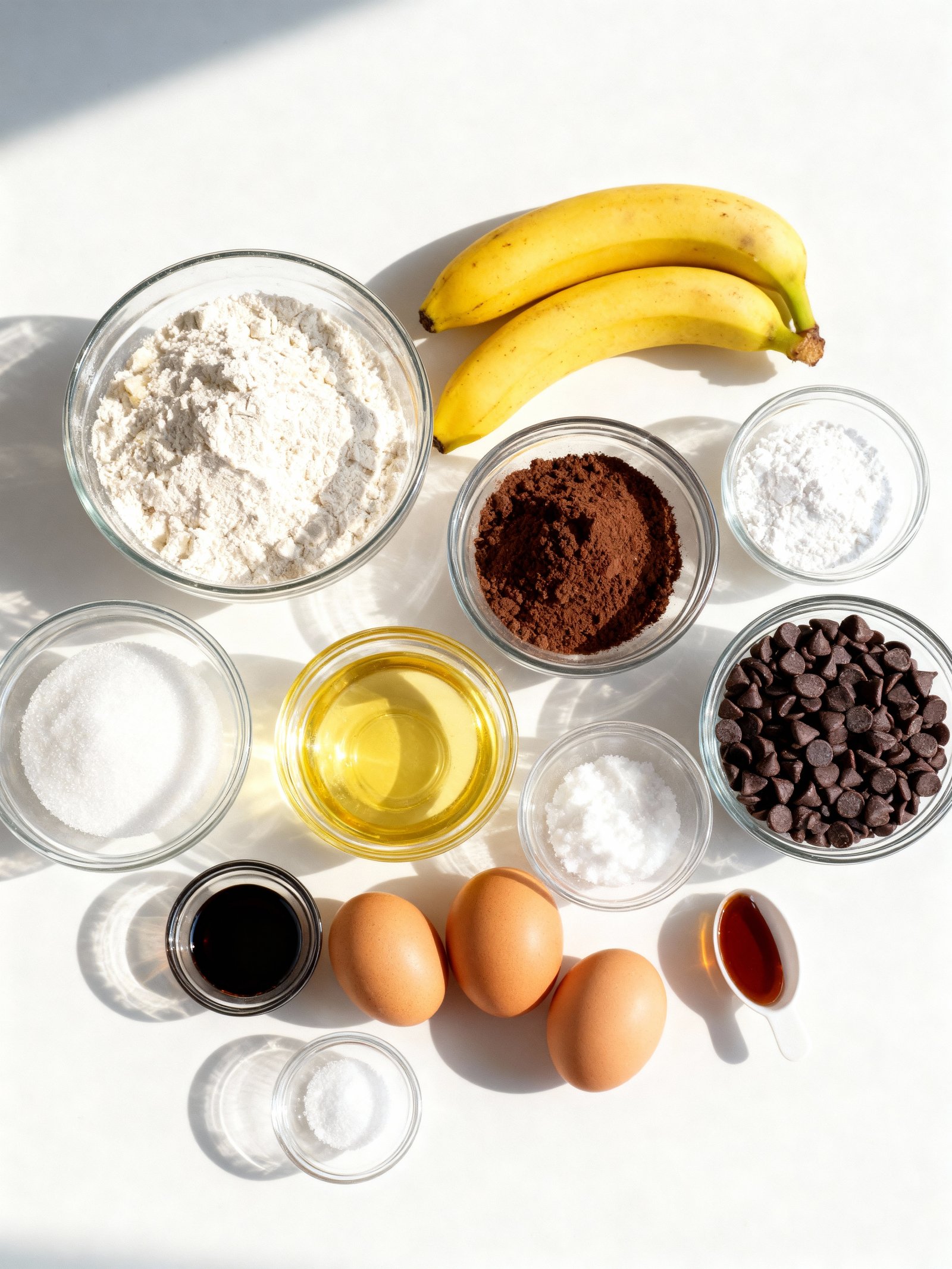 Double Chocolate Banana Layer Cake ingredients
