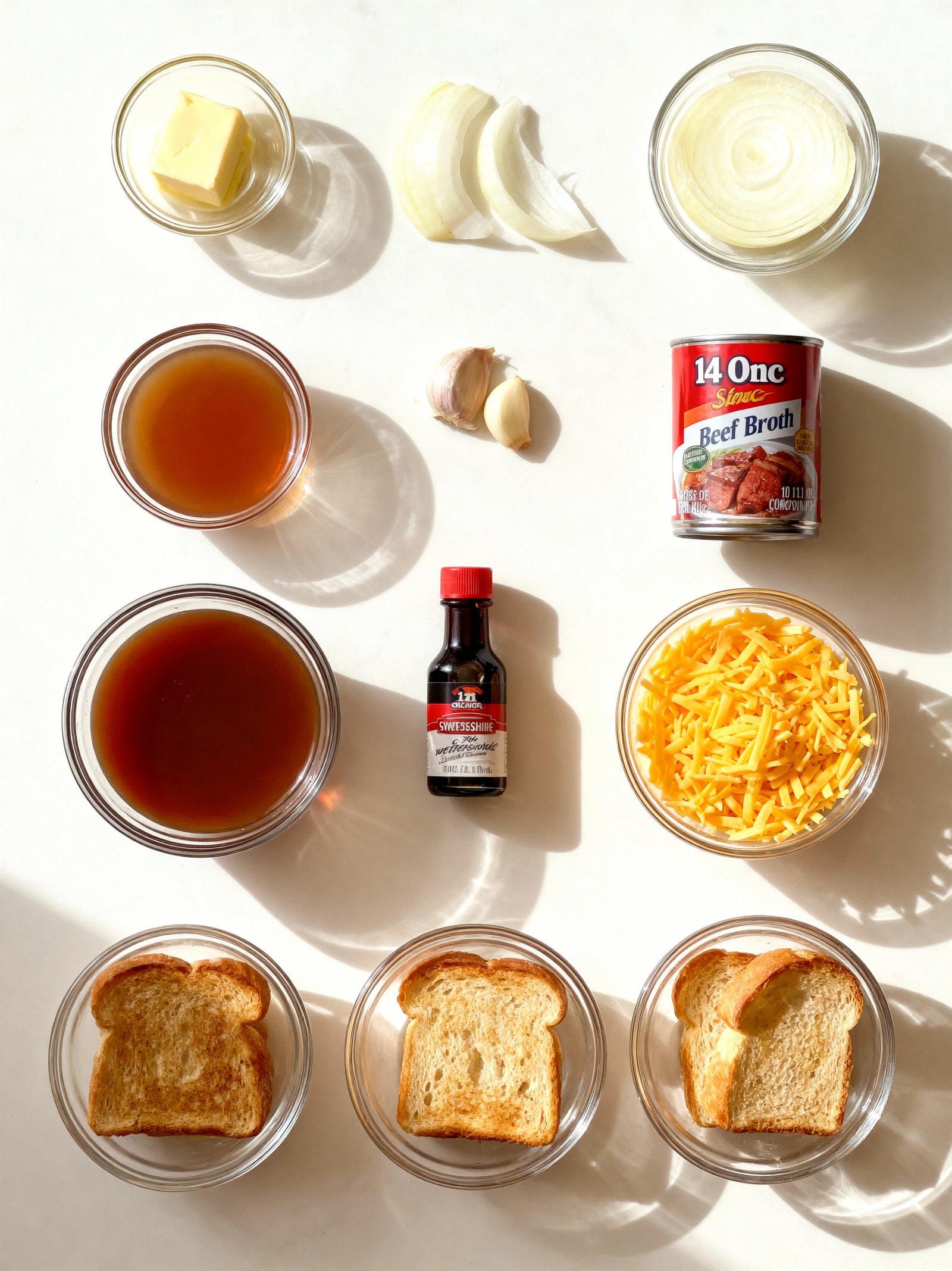Easy French Onion Soup ingredients