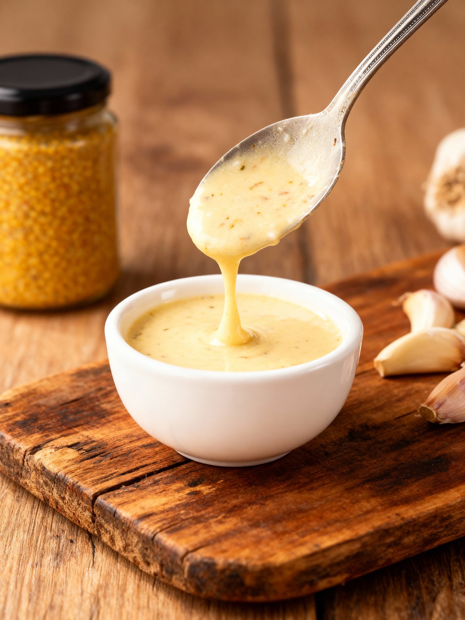 Easy Garlic Dressing Recipe finished