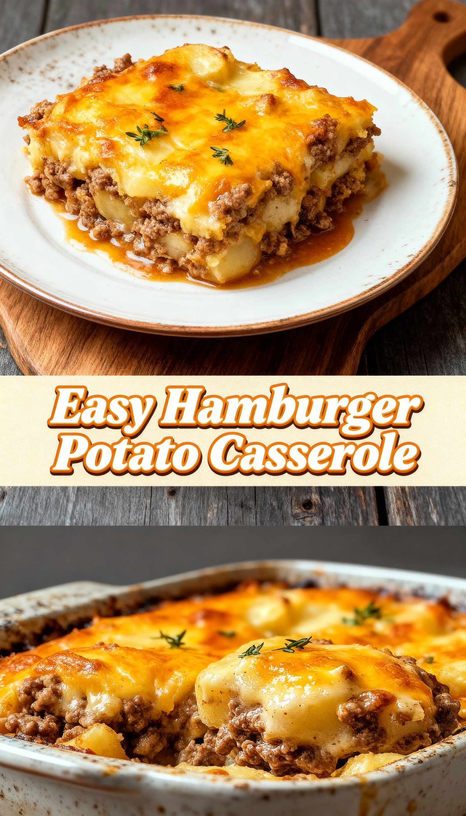 Easy Hamburger Potato Casserole finished