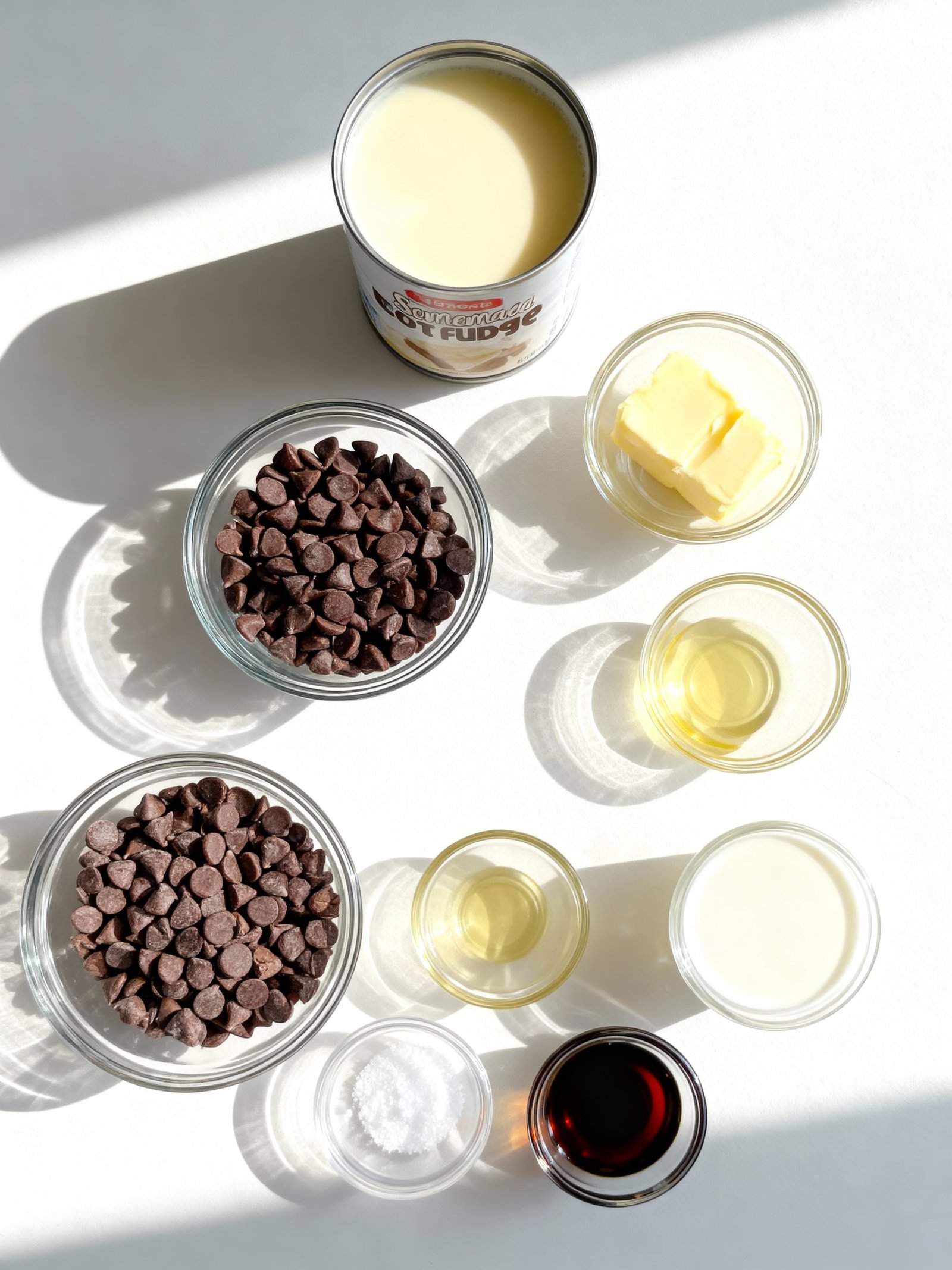 Easy Hot Fudge Recipe ingredients