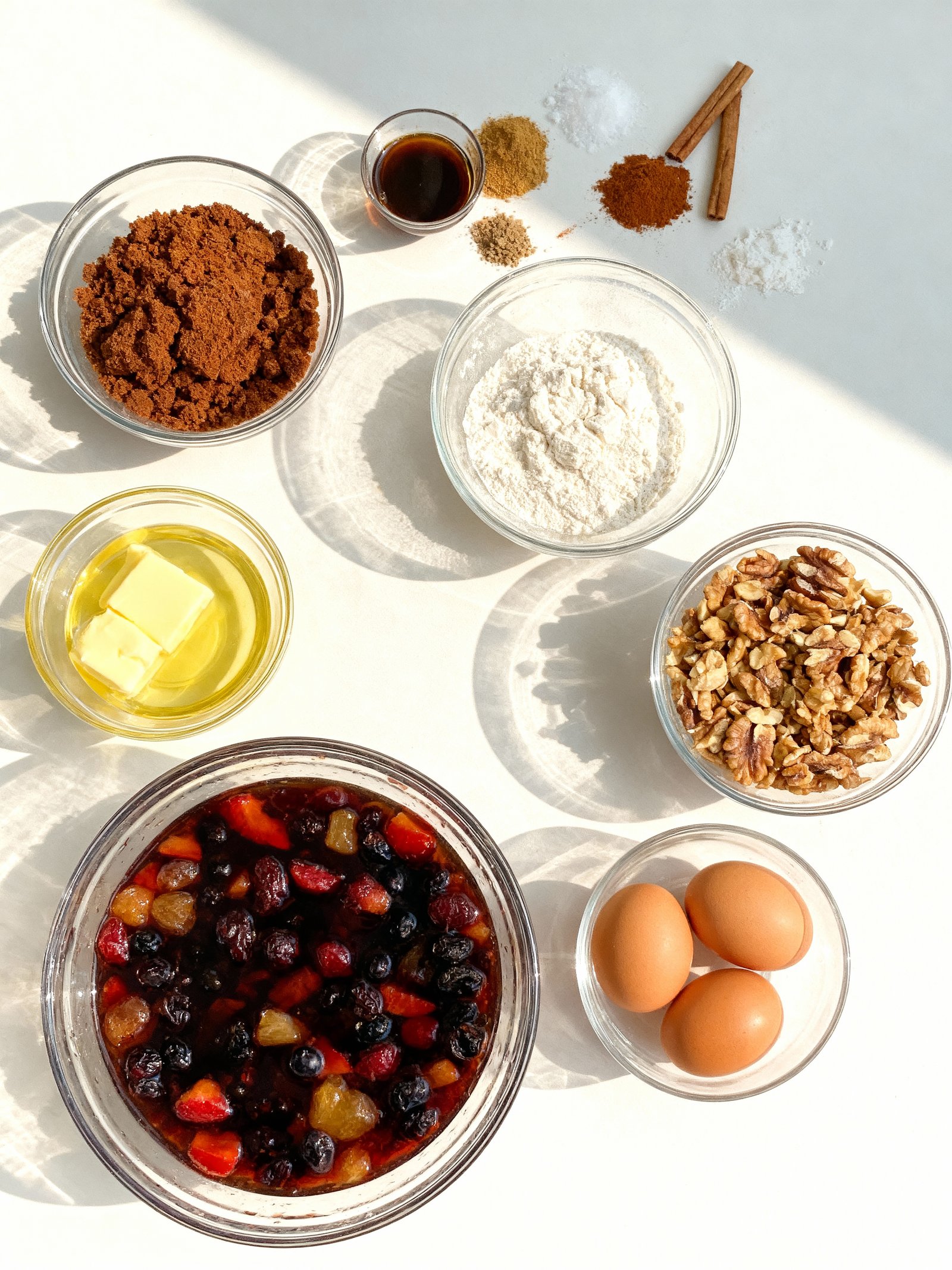 Festive Holiday Cake ingredients