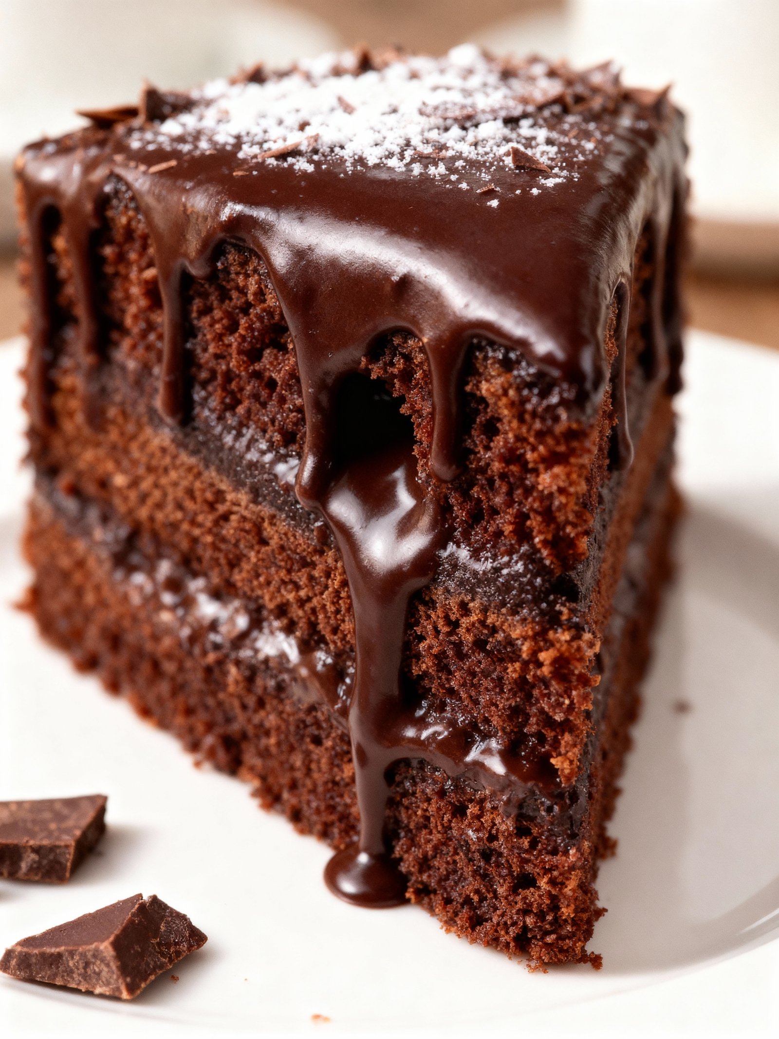 Fluffy Chocolate Cake finished