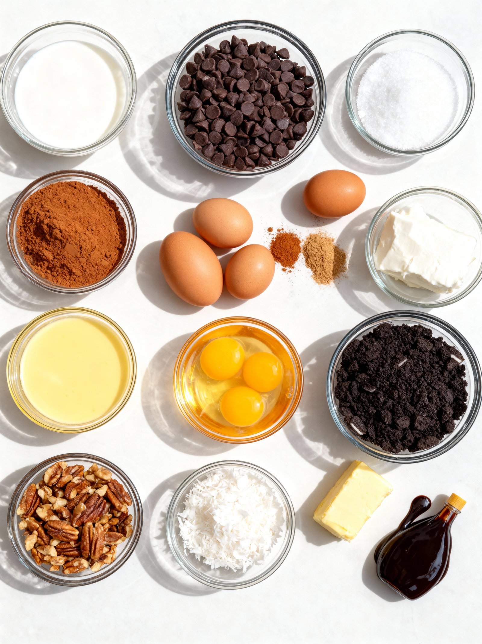 German Chocolate Cheesecake Fusion ingredients