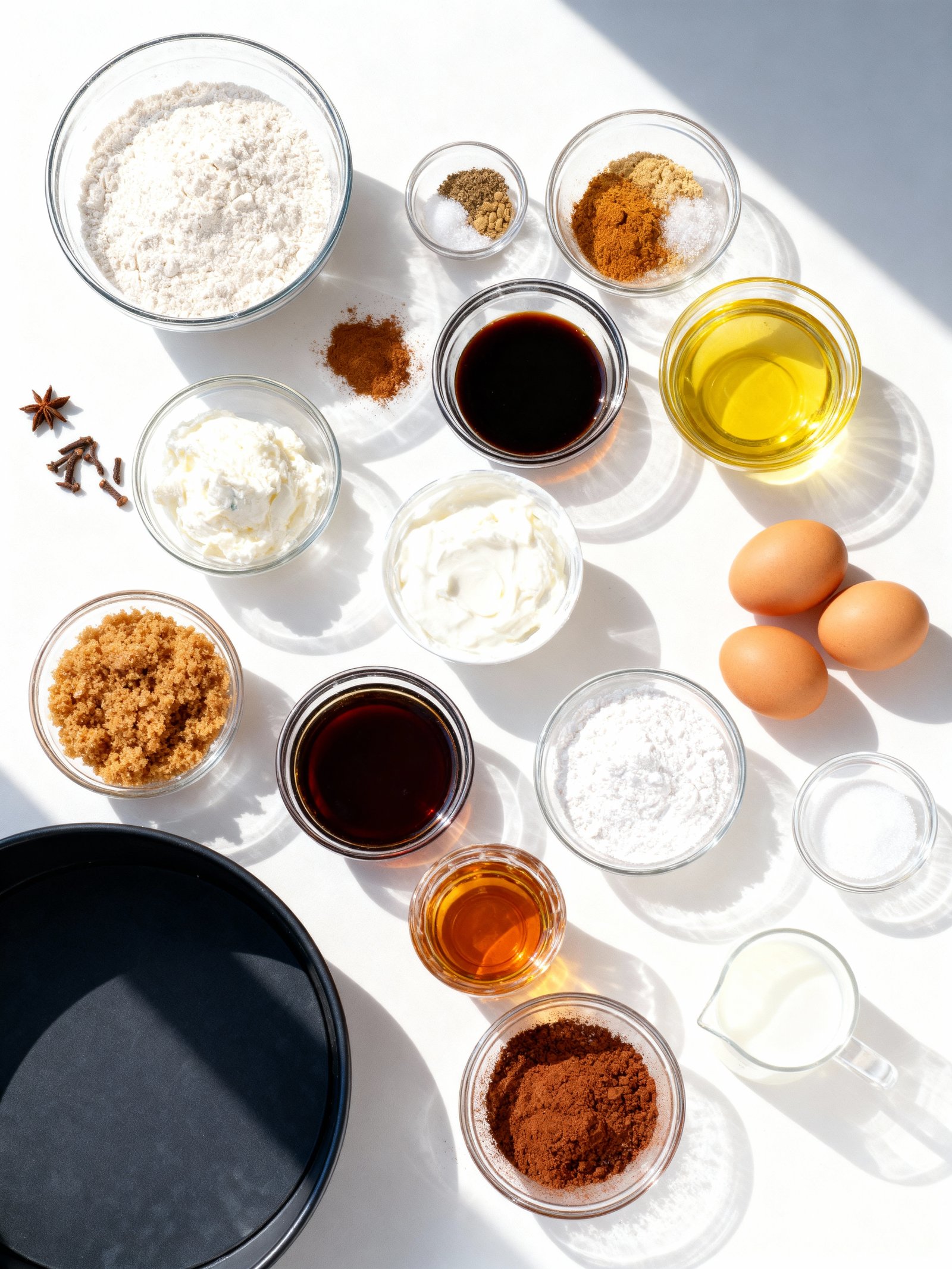 Gingerbread Chocolate Bundt Cake ingredients
