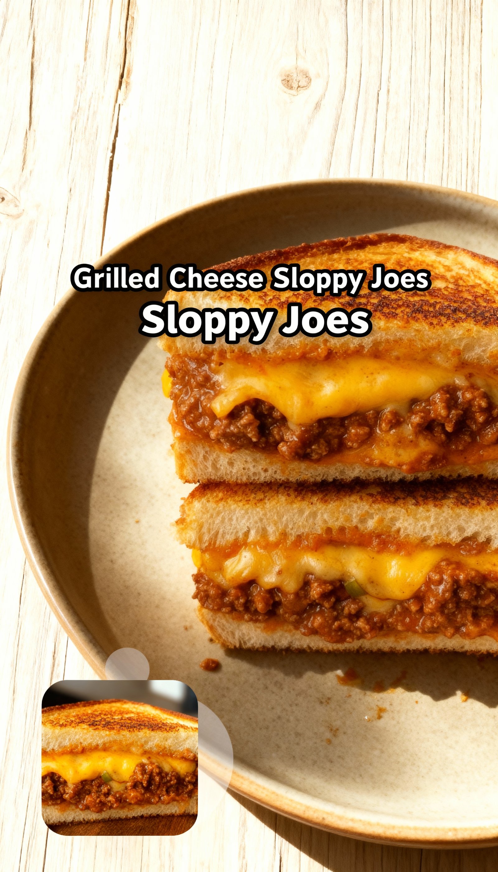 Grilled Cheese Sloppy Joes finished