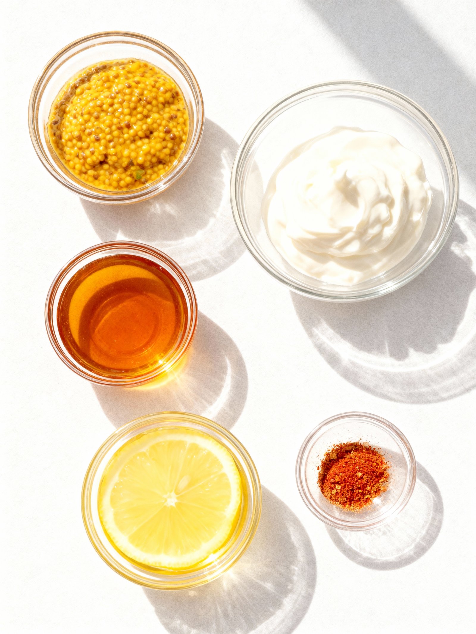 Homemade Honey Mustard ingredients