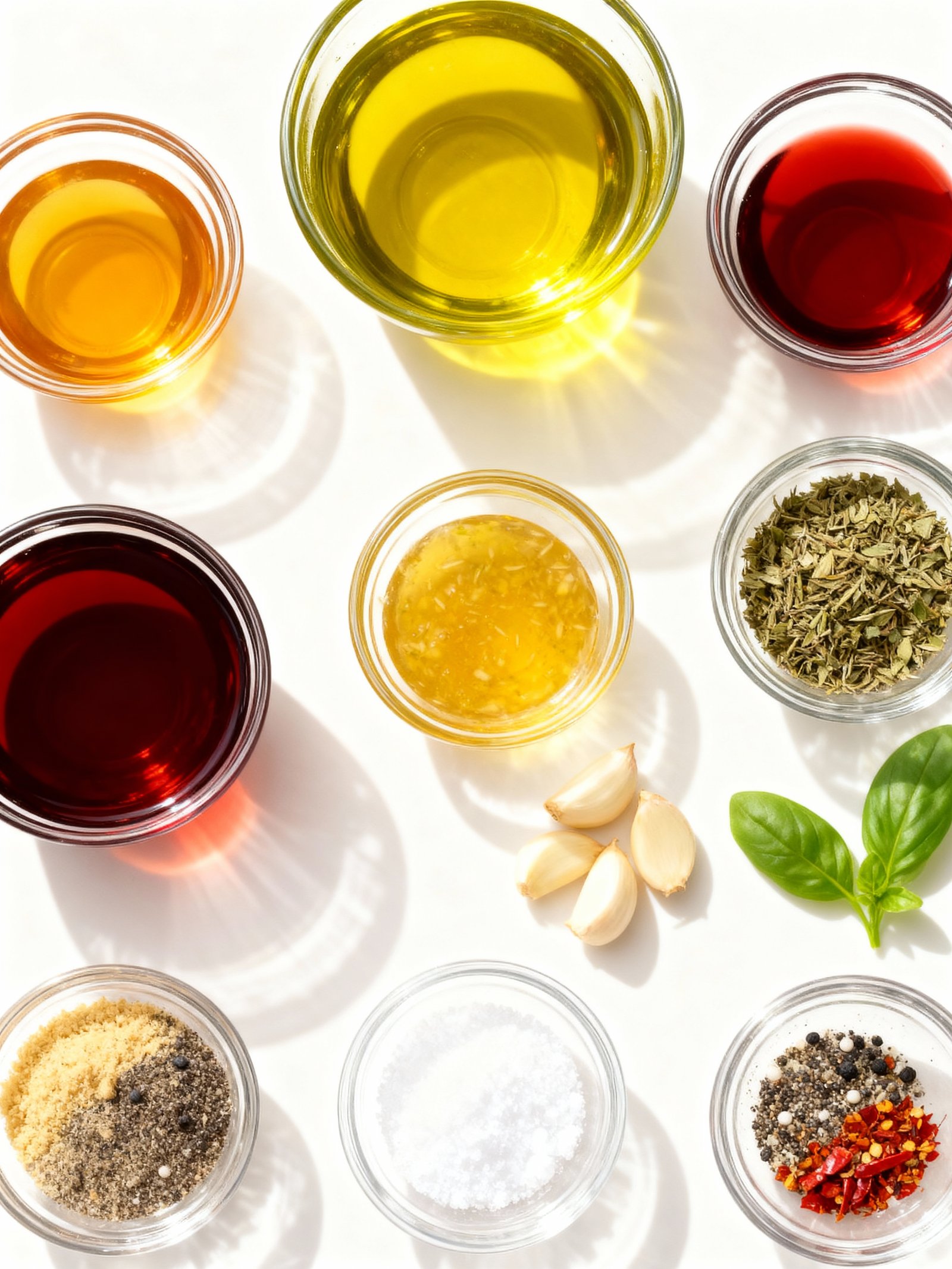 Homemade Italian Dressing ingredients